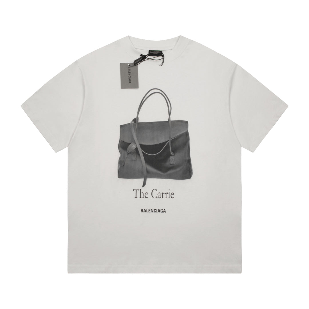 BALENCIAGA Tote Bag Graphic T-Shirt Premium Cotton Oversized Unisex - Size XS–L