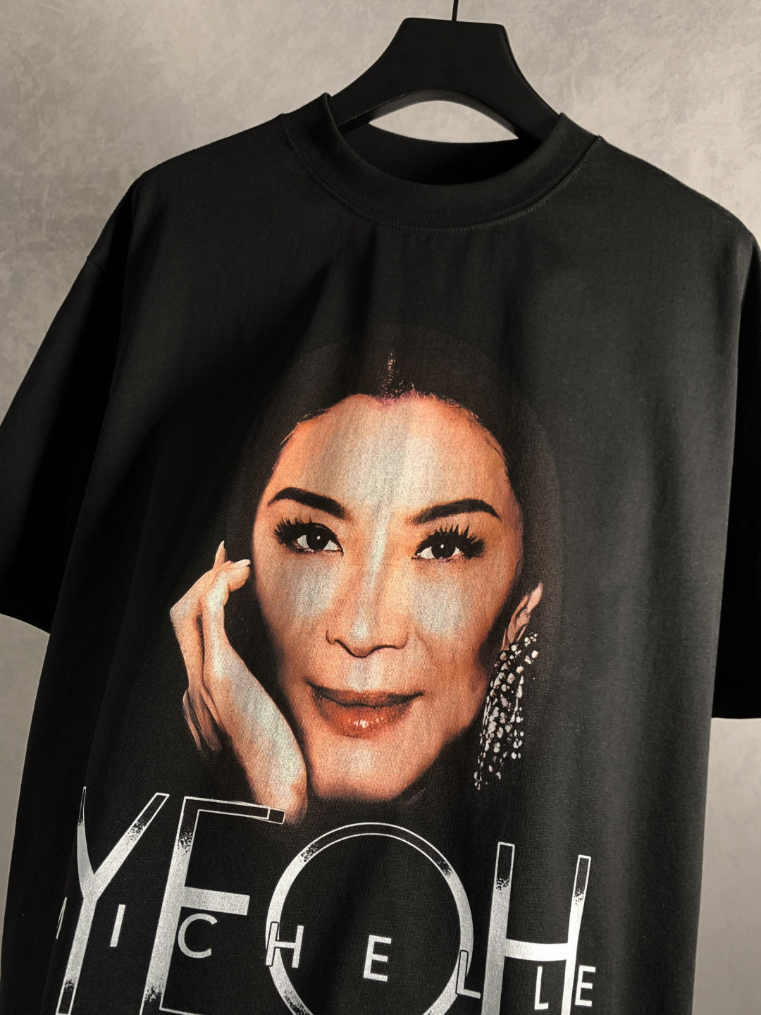 BALENCIAGA Michelle Yeoh Graphic Embroidered T-Shirt Premium Cotton Oversized Unisex - Size XS–L