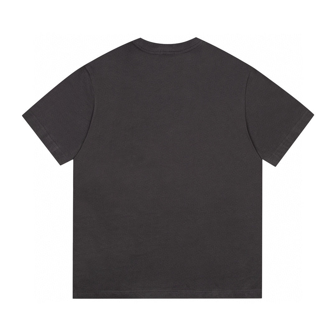 DIOR x Alex Foxton 2021 Early Spring Limited Edition Rose Flocked Embroidery T-Shirt | Gift Box A17 | XS–L | Unisex | Dark Gray