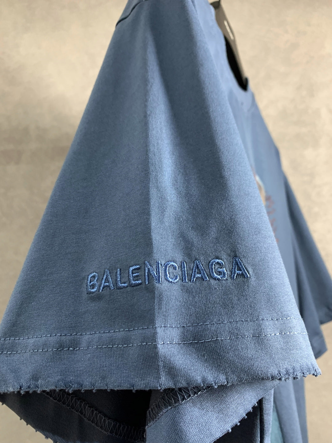 BALENCIAGA PP Krit Graphic Embroidered T-Shirt Premium Cotton Oversized Unisex - Size XS–L