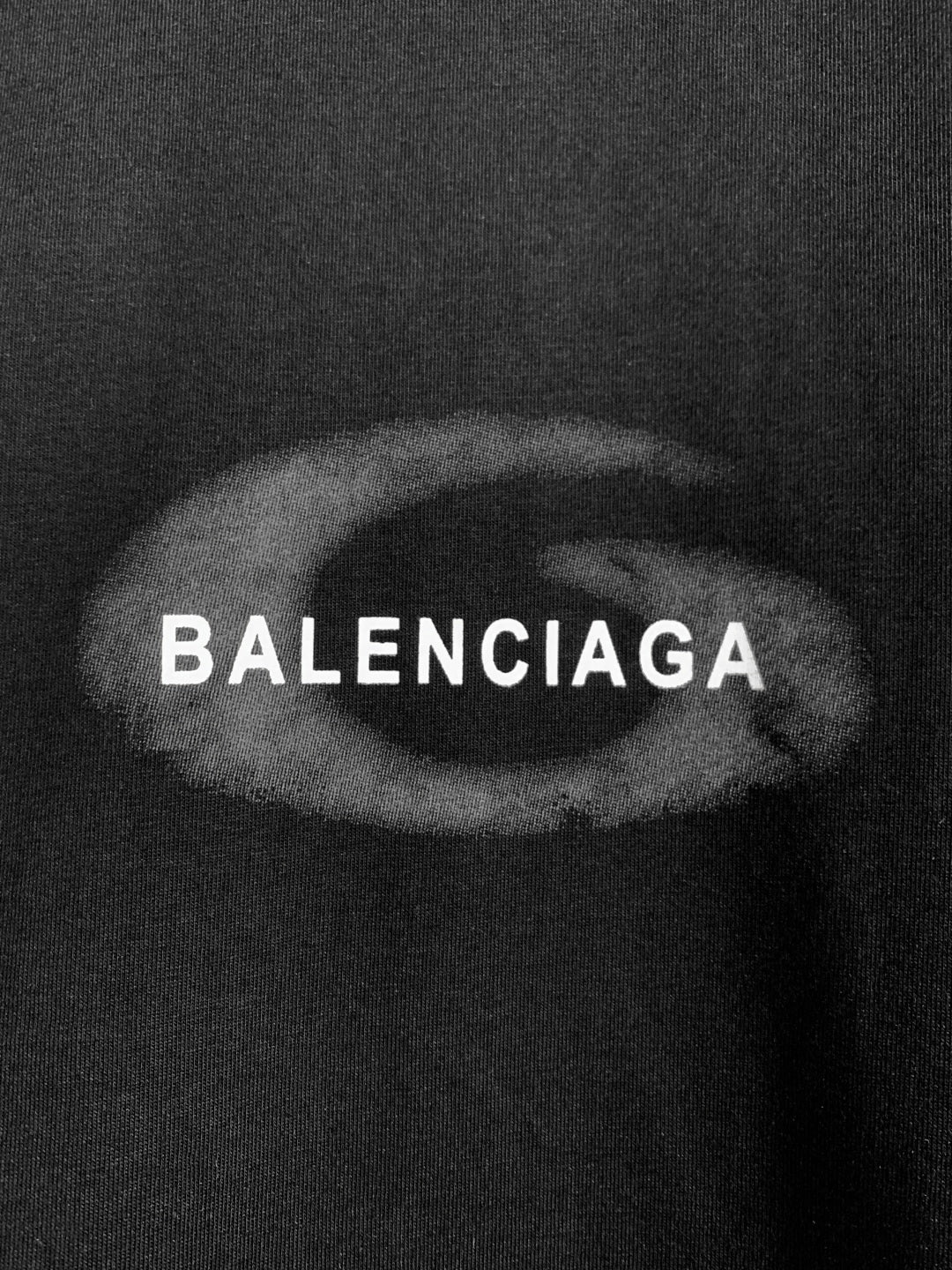 BALENCIAGA Gradient Logo Print T-Shirt Premium Cotton Oversized Unisex - Size XS–L