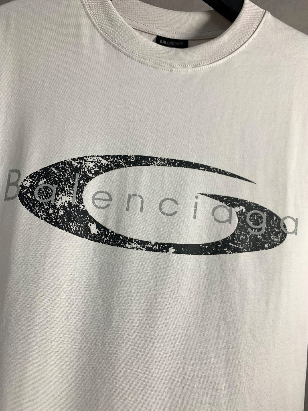 BALENCIAGA Gradient Logo Front Print T-Shirt Premium Cotton Oversized Unisex - Size XS–L