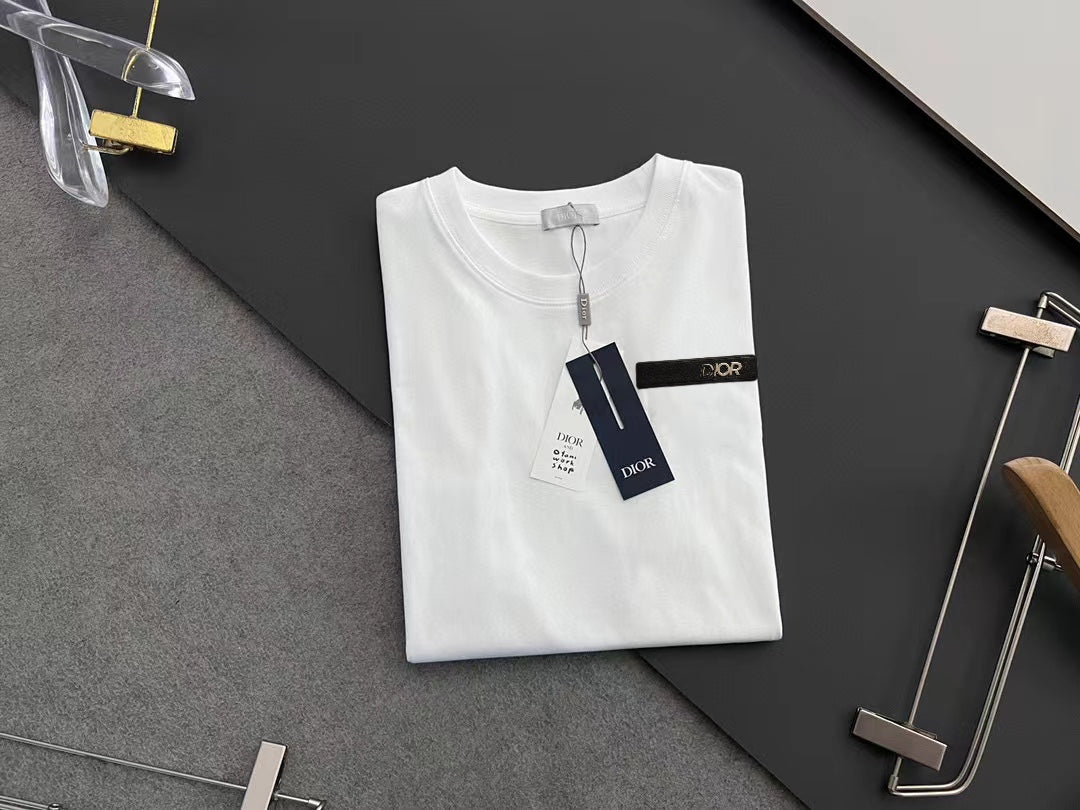DIOR 2025 Early Spring T-Shirt | Handcrafted Gold Thread Logo | OS Fit | Unisex | Sizes S–XXL