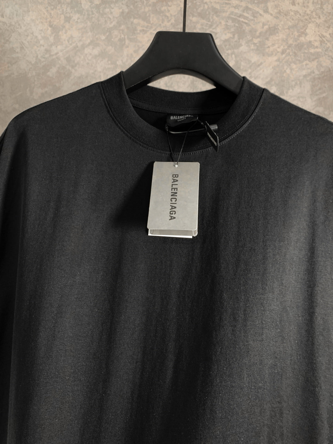 BALENCIAGA Back Tape Logo T-Shirt Premium Cotton Layered Print Oversized Unisex - Size XS–L