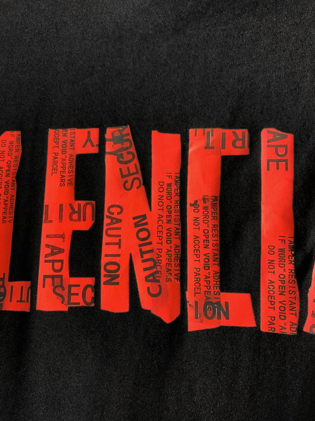 BALENCIAGA Back Tape Logo T-Shirt Premium Cotton Layered Print Oversized Unisex - Size XS–L