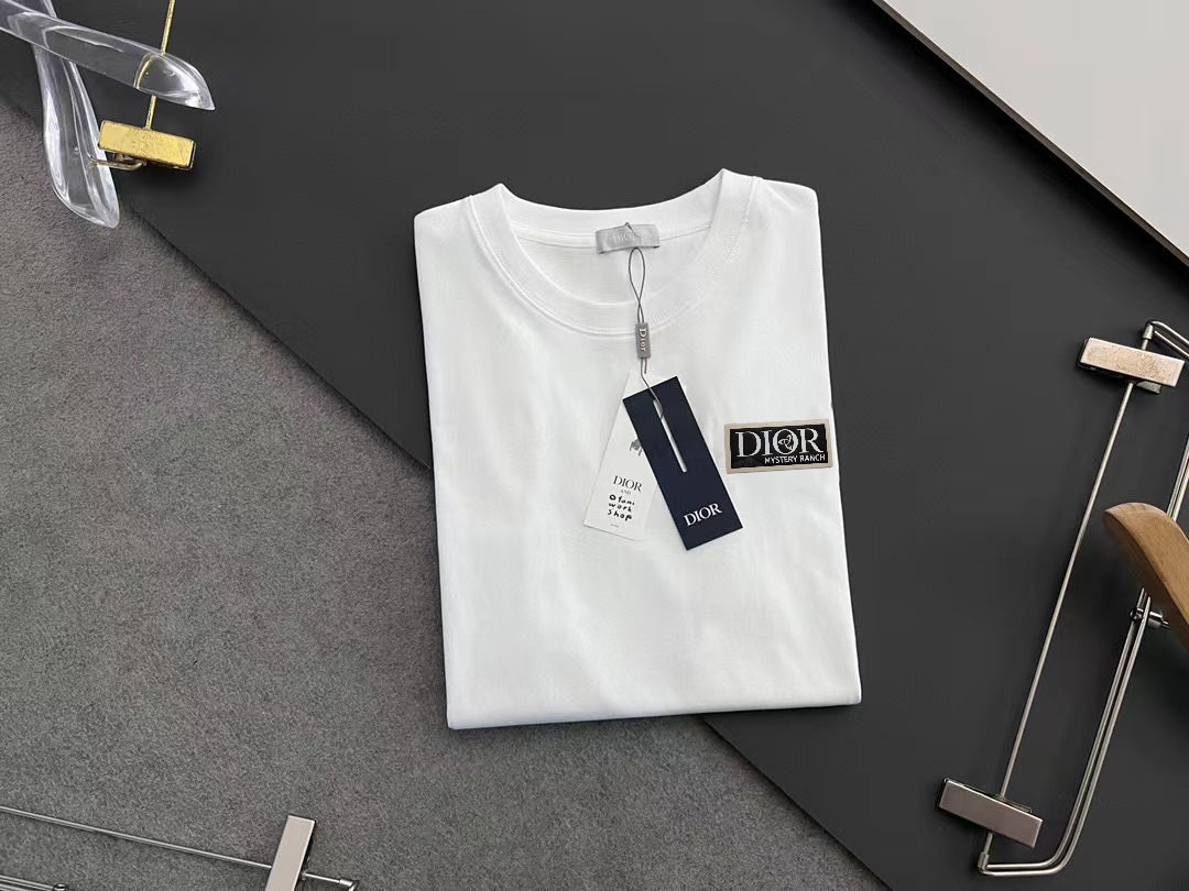 DIOR 2025 Early Spring T-Shirt | Handcrafted Gold Thread Logo | OS Fit | Unisex | Sizes S–XXL