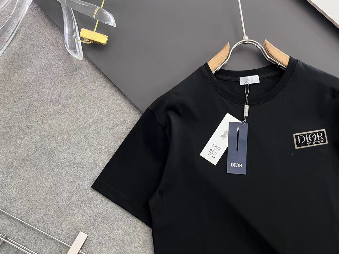 DIOR 2025 Early Spring T-Shirt | Handcrafted Gold Thread Logo | OS Fit | Unisex | Sizes S–XXL
