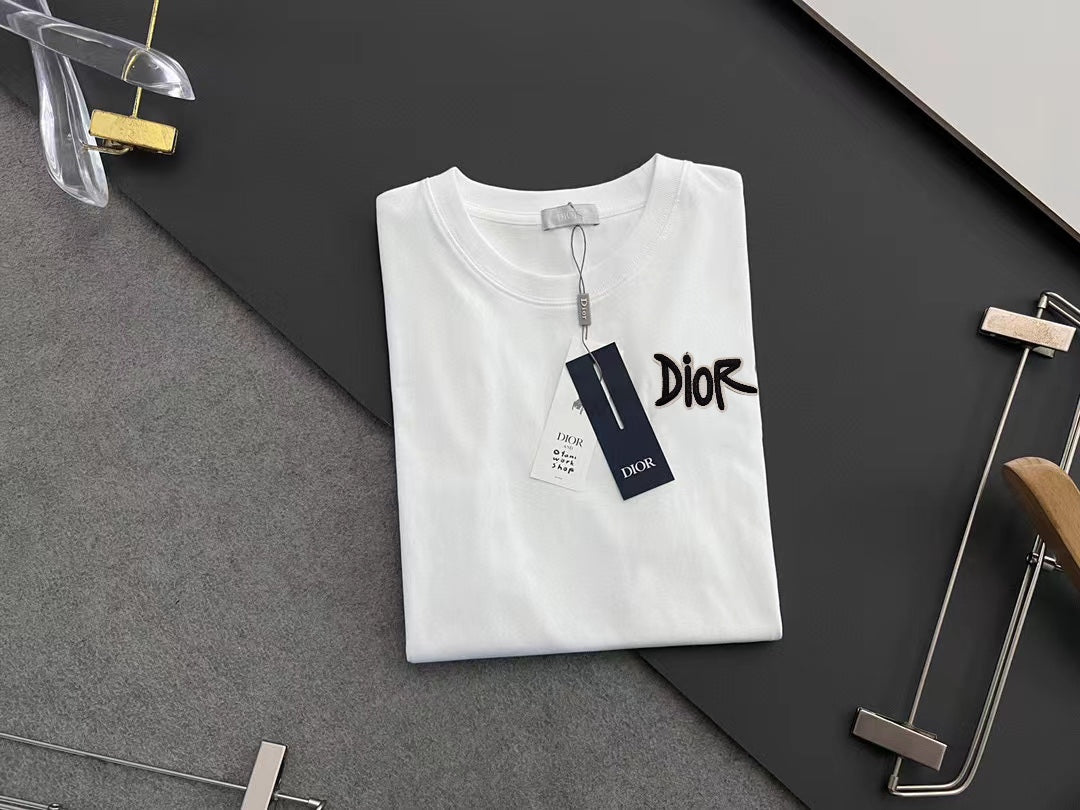 DIOR 2025 Early Spring Handcrafted Logo T-Shirt | Oversized Fit | Unisex | Sizes S–XXL
