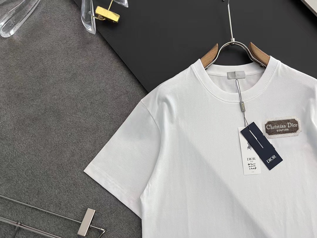DIOR 2025 Early Spring Handcrafted Logo T-Shirt | Oversized Fit | Unisex | Sizes S–XXL