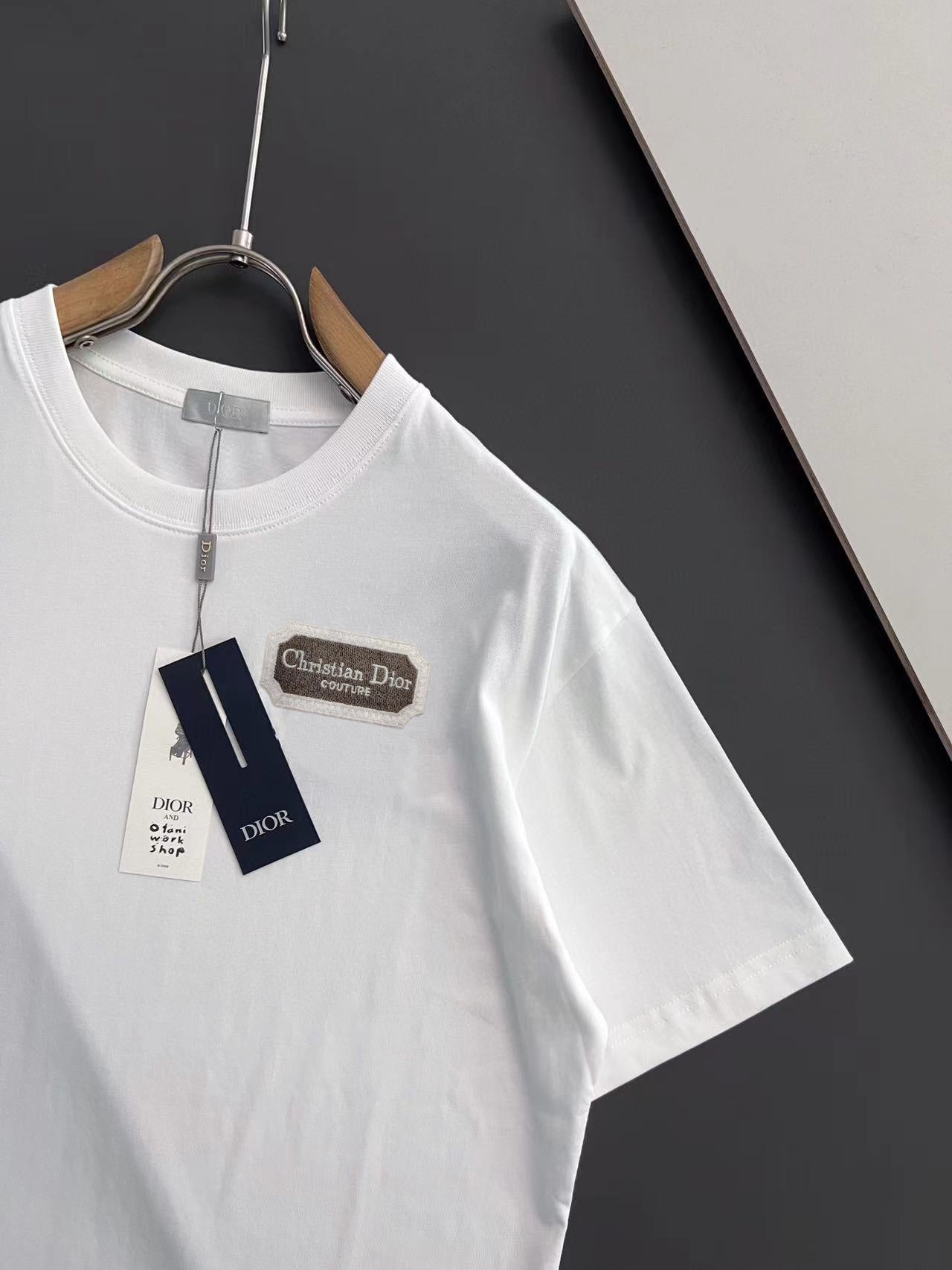 DIOR 2025 Early Spring Handcrafted Logo T-Shirt | Oversized Fit | Unisex | Sizes S–XXL