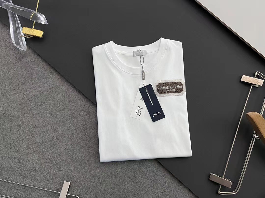DIOR 2025 Early Spring Handcrafted Logo T-Shirt | Oversized Fit | Unisex | Sizes S–XXL