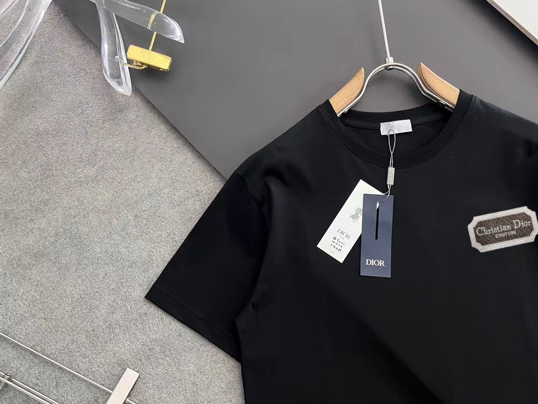 DIOR 2025 Early Spring Handcrafted Logo T-Shirt | Oversized Fit | Unisex | Sizes S–XXL