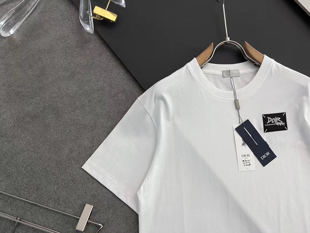 DIOR 2025 Early Spring Handcrafted Logo T-Shirt | Oversized Fit | Unisex | Sizes S–XXL