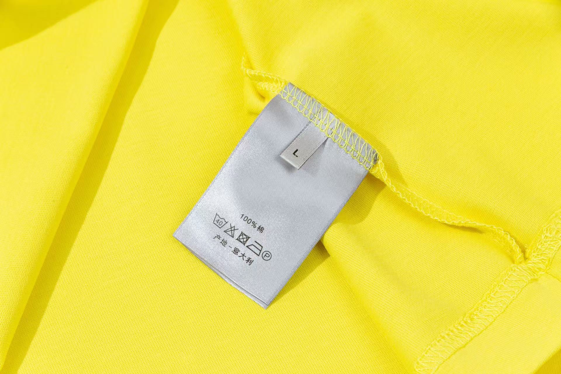 DIOR 3D Embroidered Logo T-Shirt – Premium 280g Cotton | Sizes S–XL