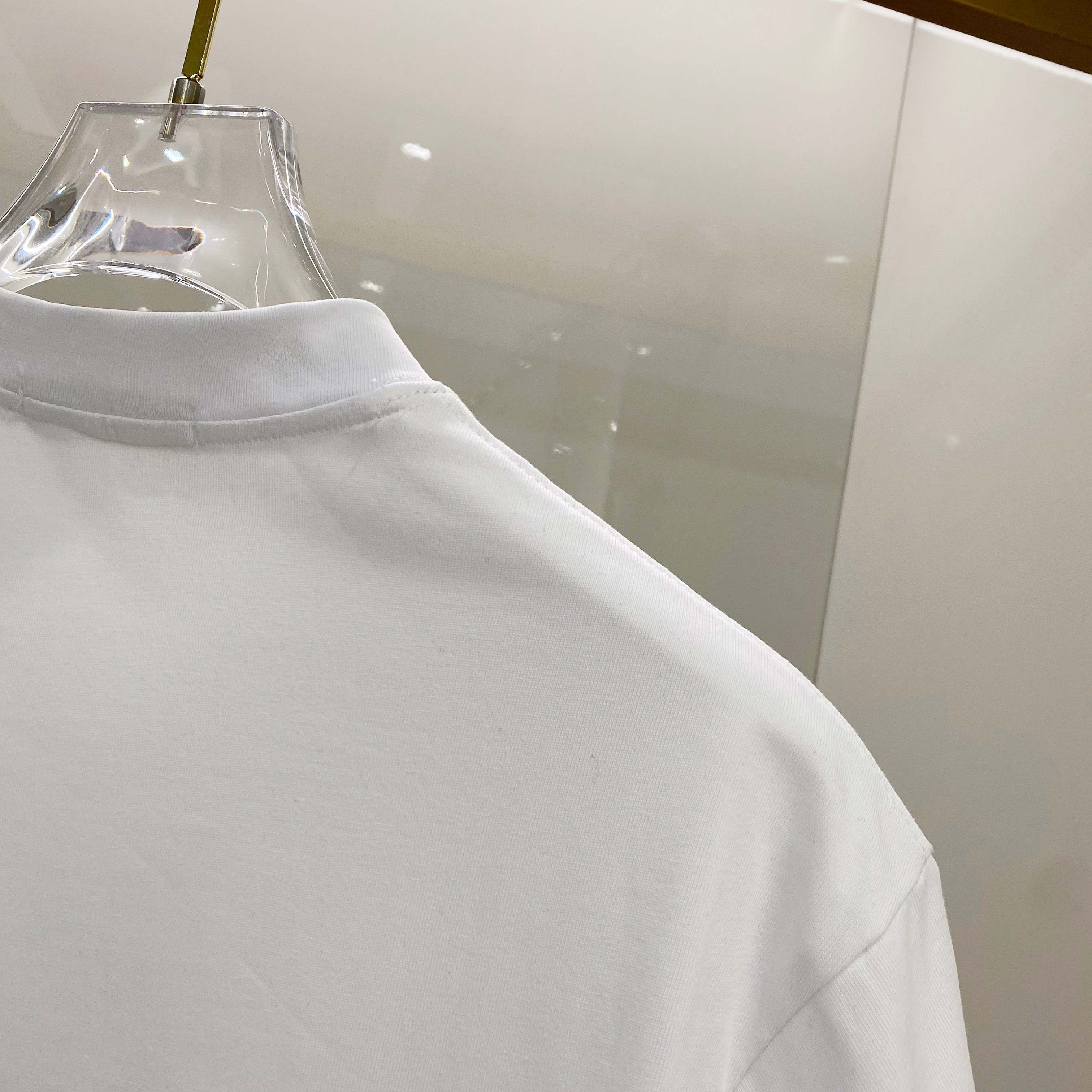 DIOR 25SS Oversized Logo Patch Print T-Shirt – Premium 280g Cotton | Unisex | Sizes 48–56