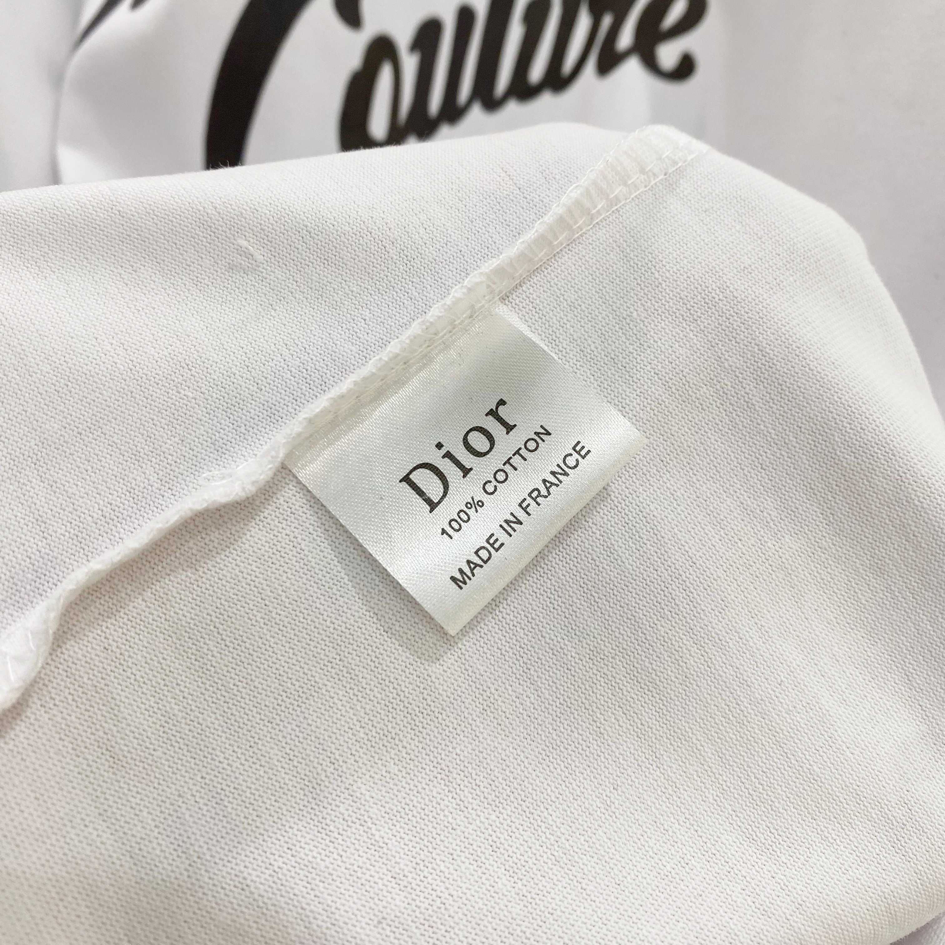 DIOR 25SS Oversized Logo Patch Print T-Shirt – Premium 280g Cotton | Unisex | Sizes 48–56