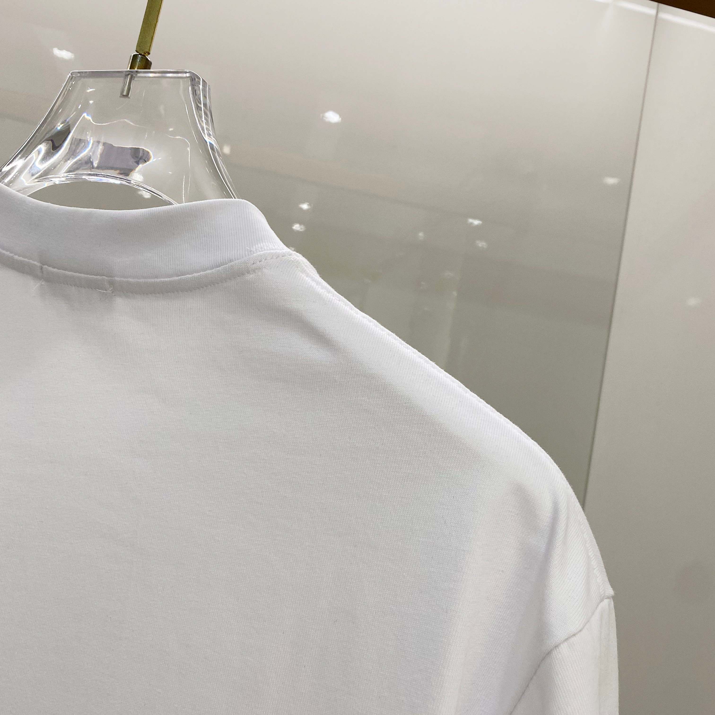DIOR 25SS Oversized Logo Patch Print T-Shirt – Premium 280g Cotton | Unisex | Sizes 48–56