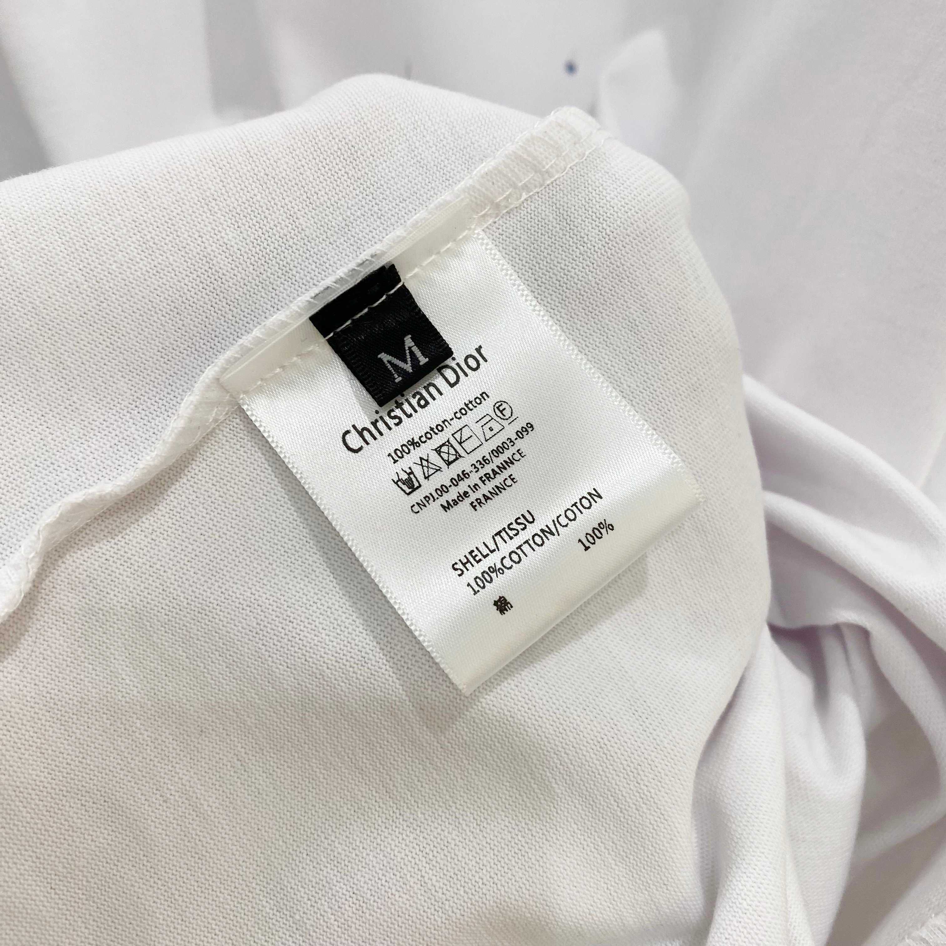 DIOR 25SS Oversized Logo Patch Print T-Shirt – Premium 280g Cotton | Unisex | Sizes 48–56