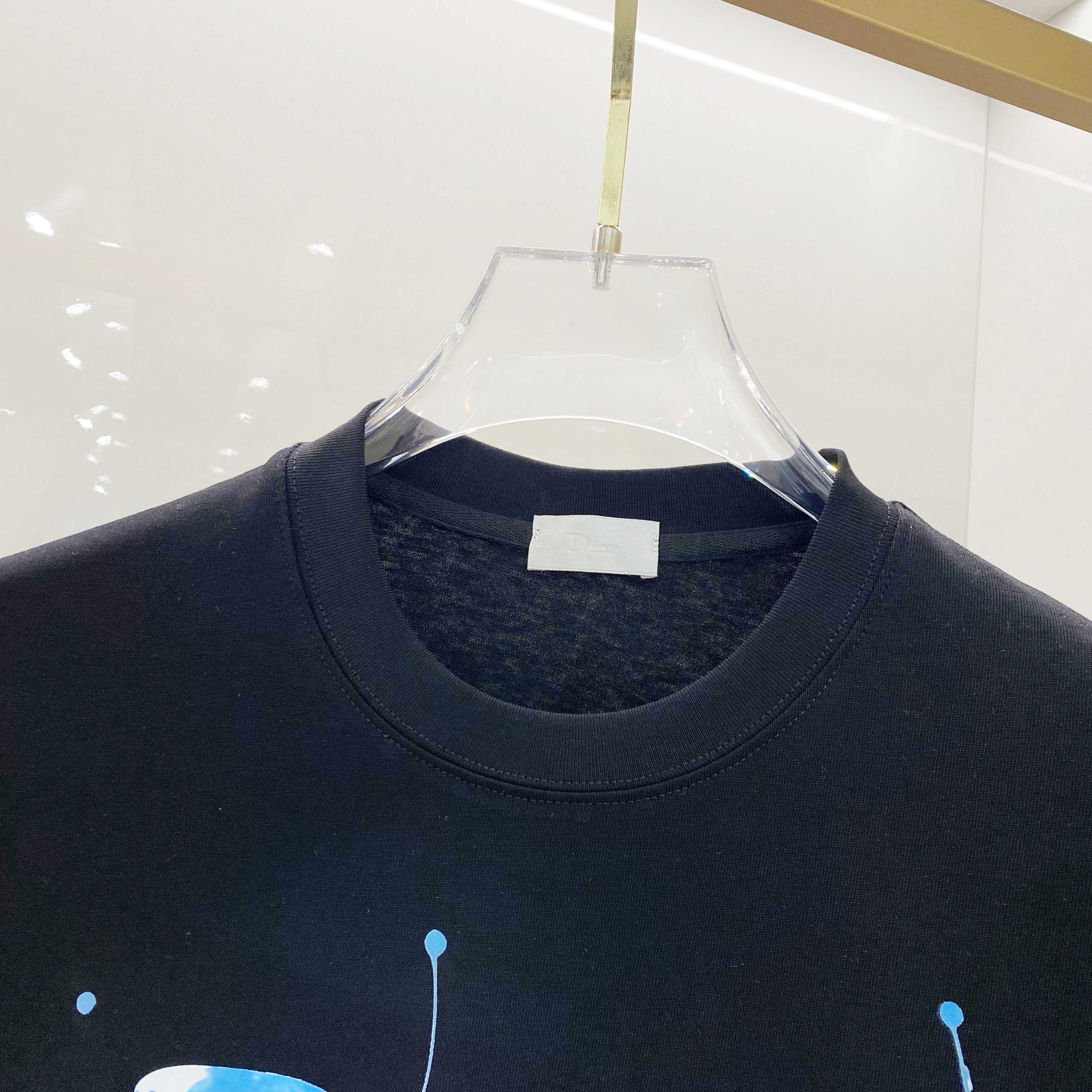 DIOR 25SS Oversized Logo Patch Print T-Shirt – Premium 280g Cotton | Unisex | Sizes 48–56