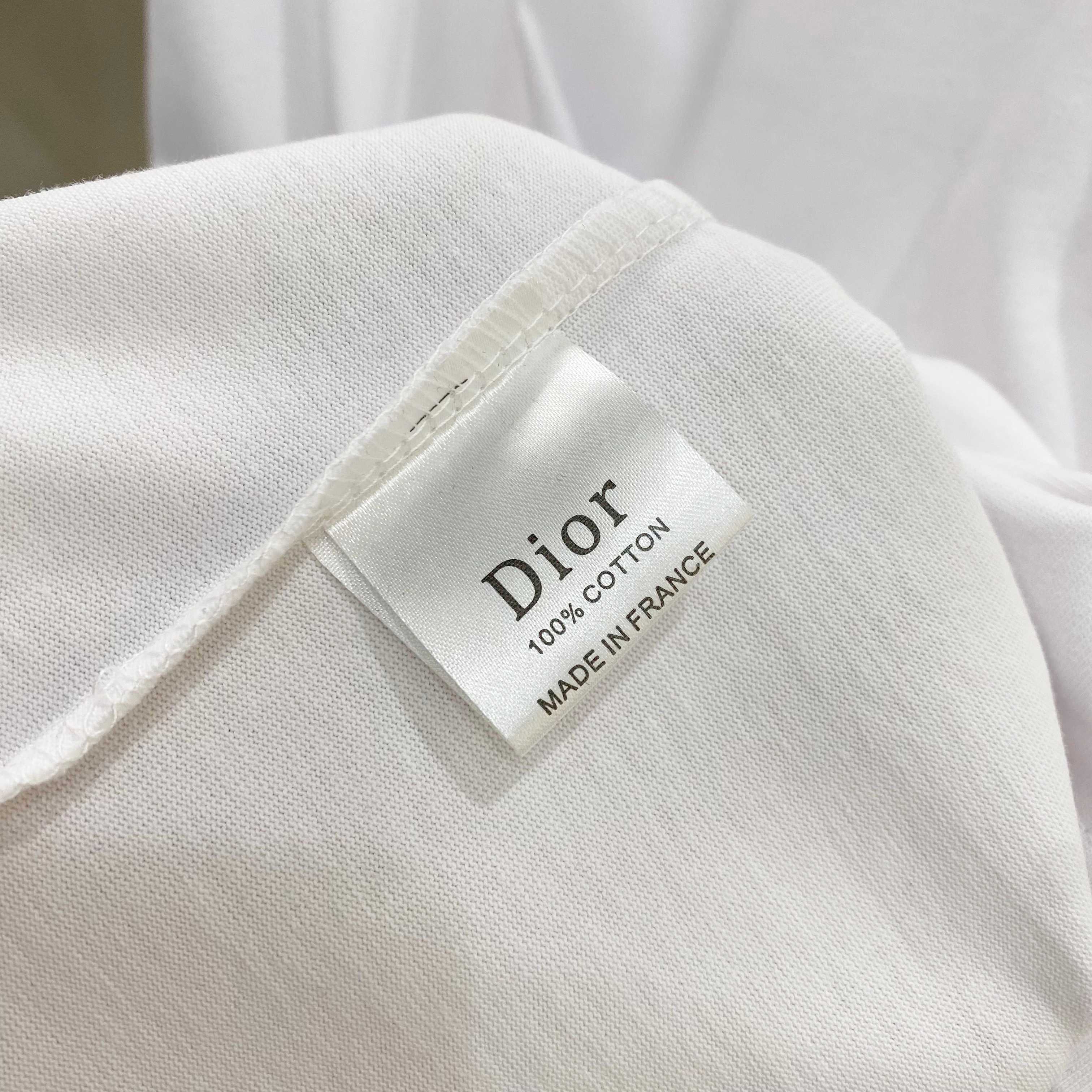 DIOR 25SS Oversized Logo Patch Print T-Shirt – Premium 280g Cotton | Unisex | Sizes 48–56