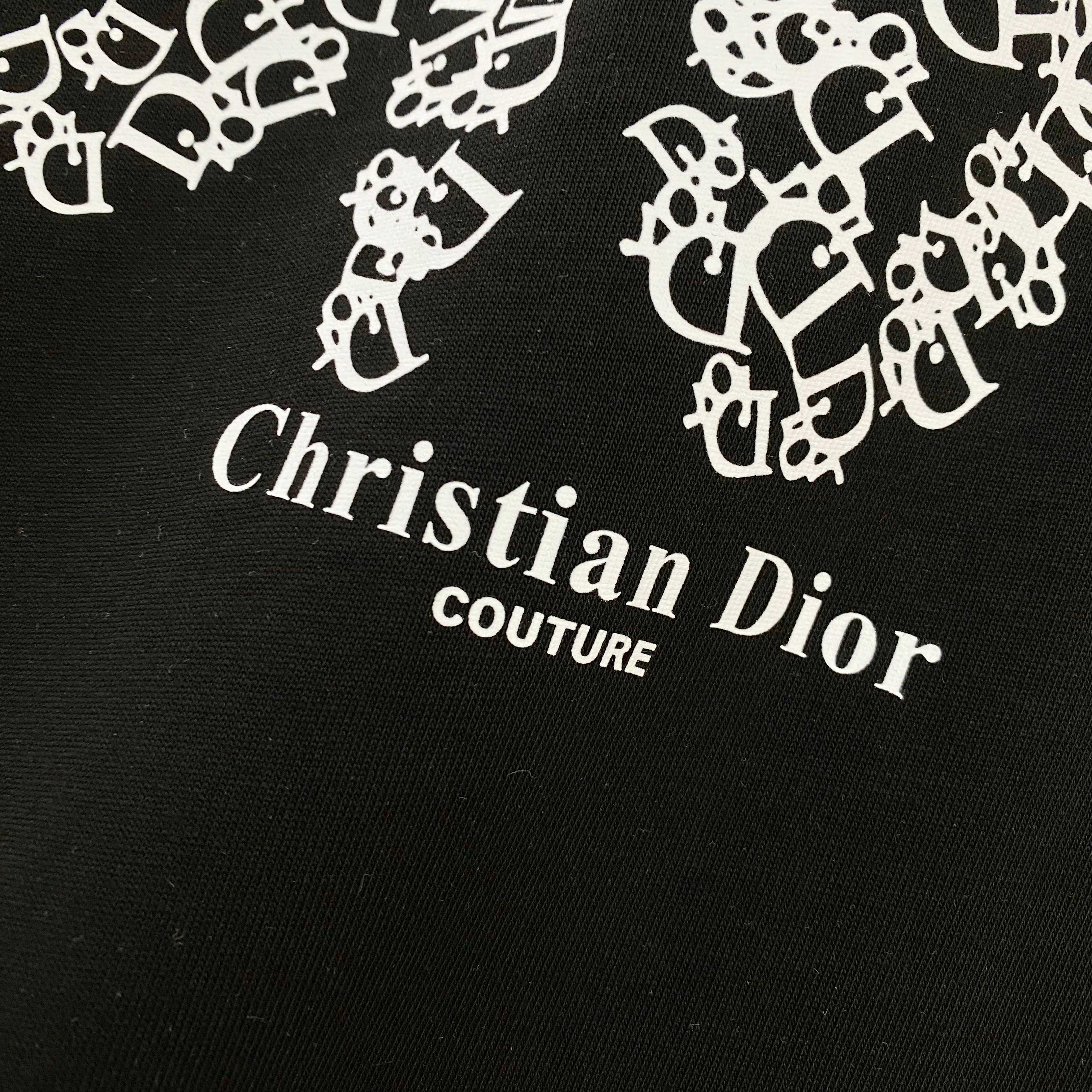 DIOR 25SS Oversized Logo Patch Print T-Shirt – Premium 280g Cotton | Unisex | Sizes 48–56