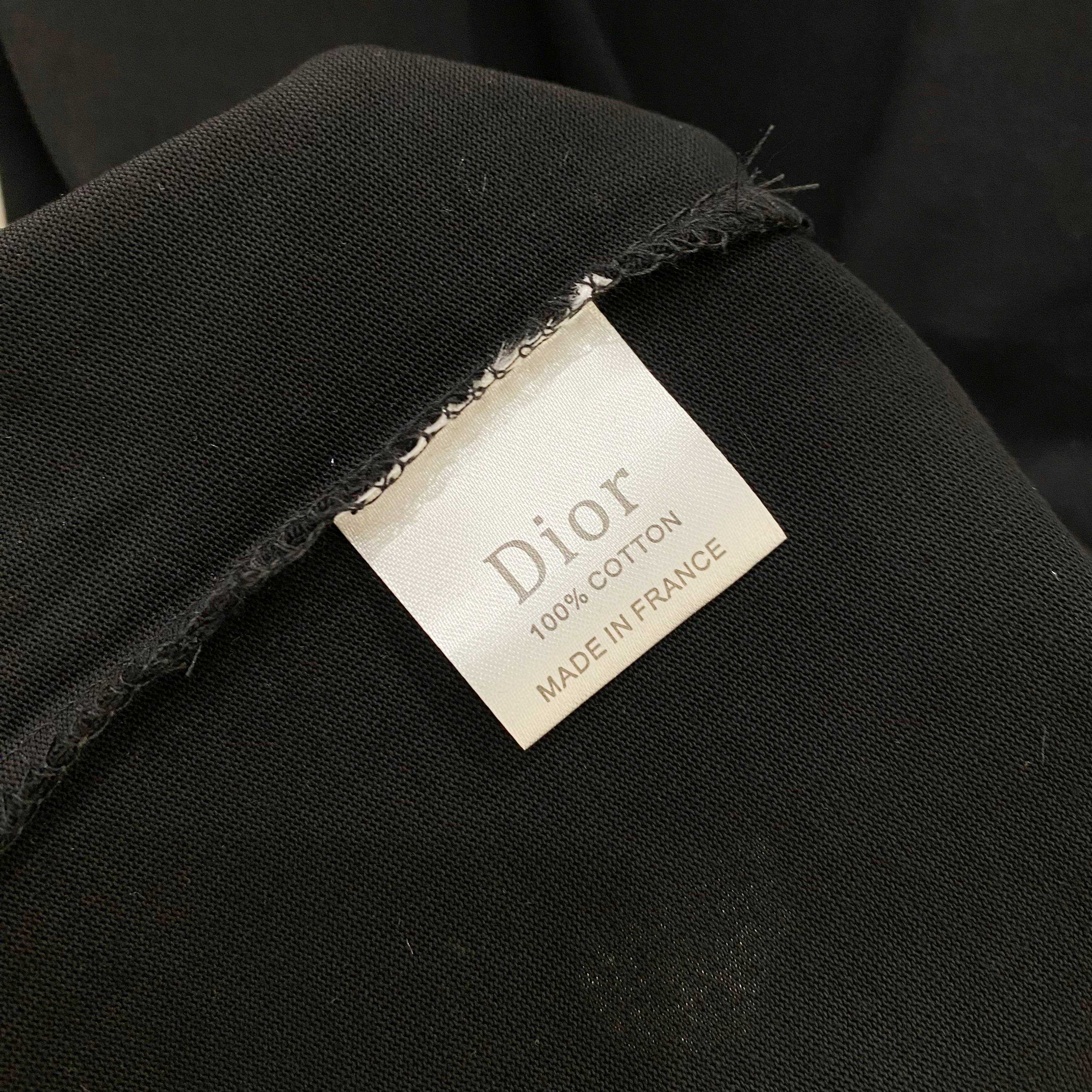 DIOR 25SS Oversized Logo Patch Print T-Shirt – Premium 280g Cotton | Unisex | Sizes 48–56