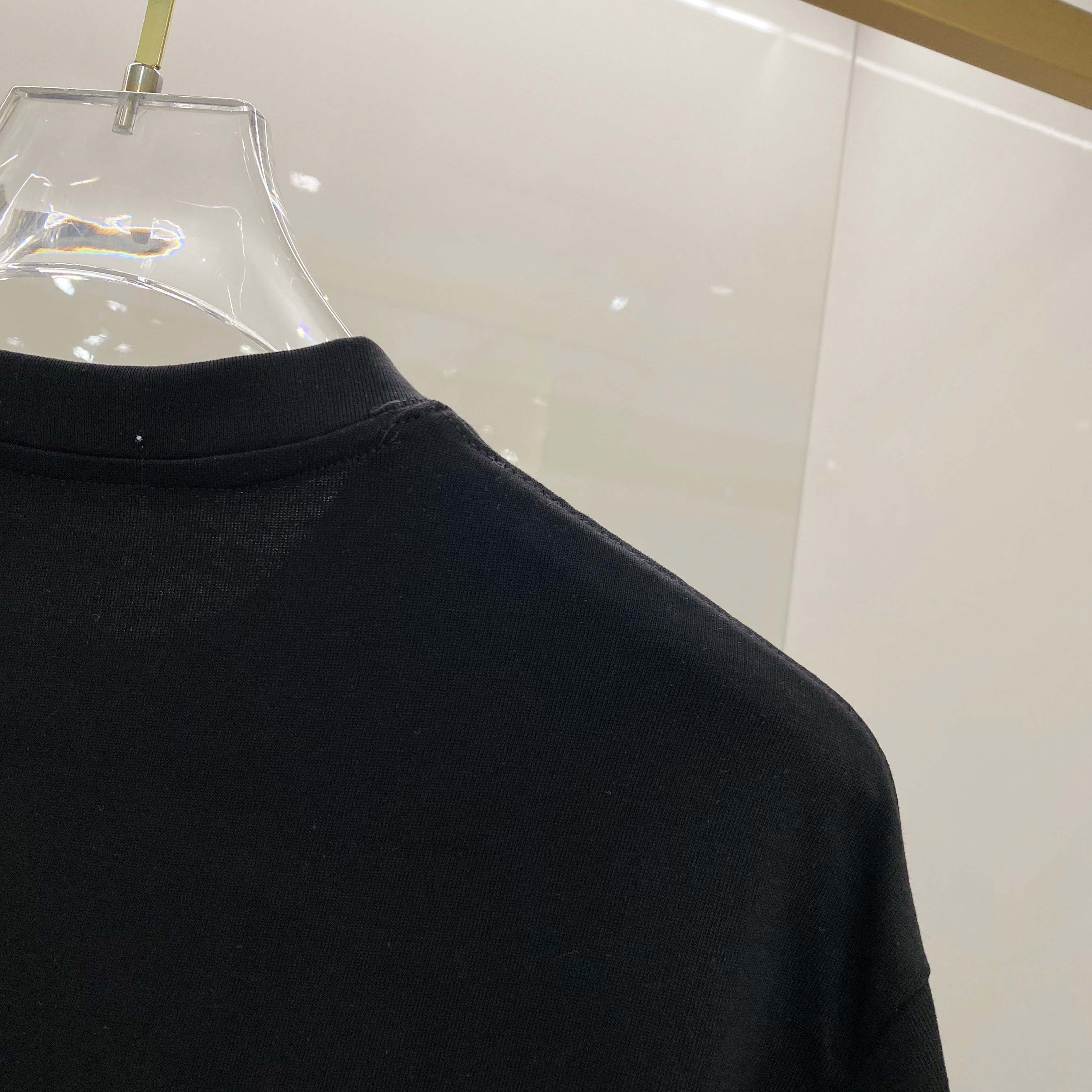 DIOR 25SS Oversized Logo Patch Print T-Shirt – Premium 280g Cotton | Unisex | Sizes 48–56