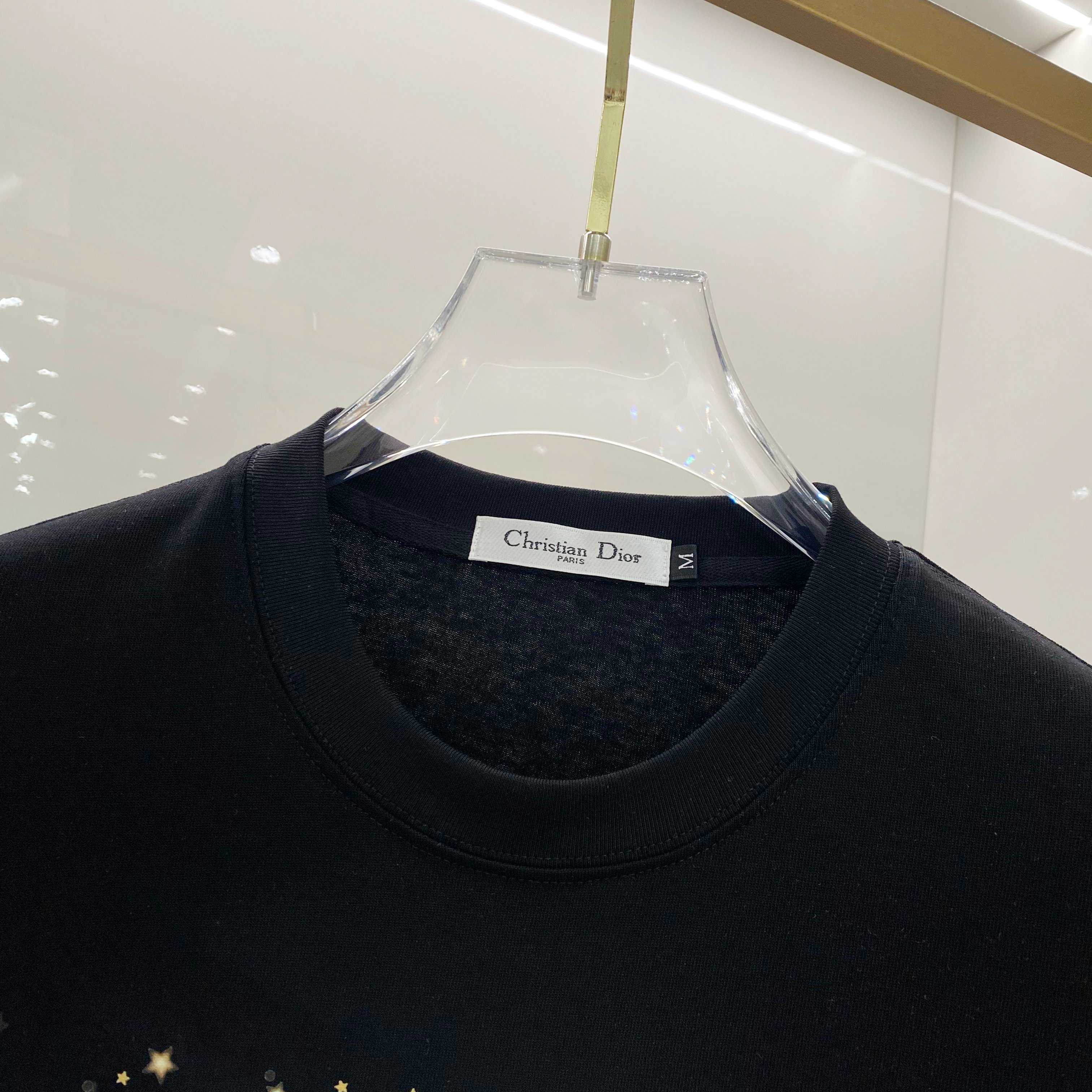 DIOR 25SS Oversized Logo Patch Print T-Shirt – Premium 280g Cotton | Unisex | Sizes 48–56