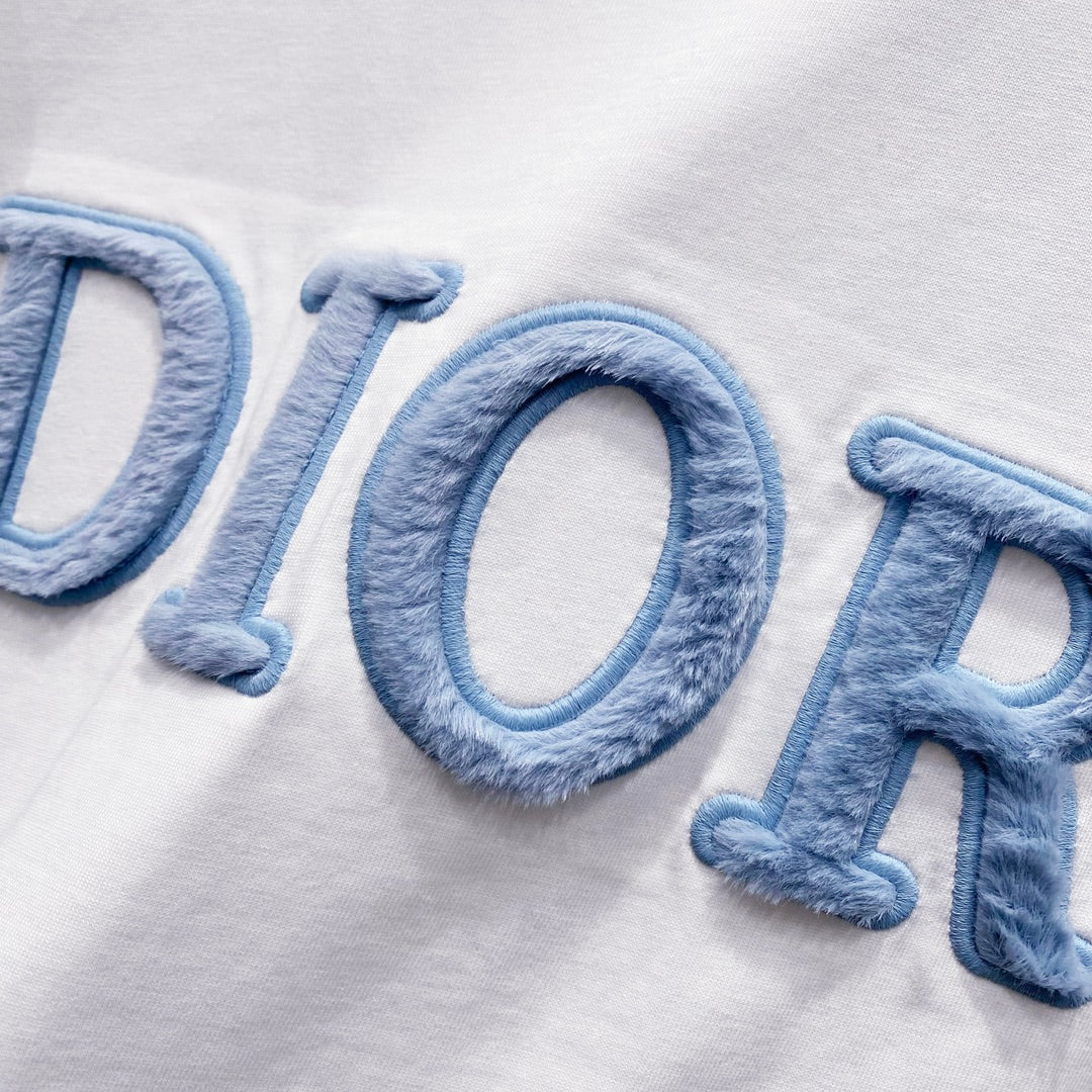 Christian Dior 25SS 320g Brushed Logo Cotton T-Shirt – Black & White | XS–L