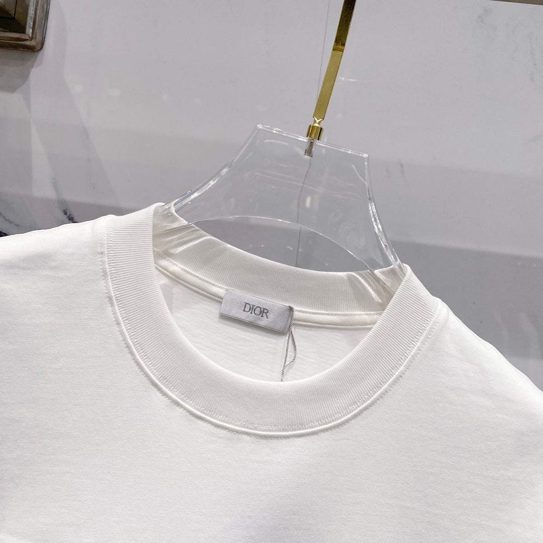 Christian Dior 25SS 320g Brushed Logo Cotton T-Shirt – Black & White | XS–L