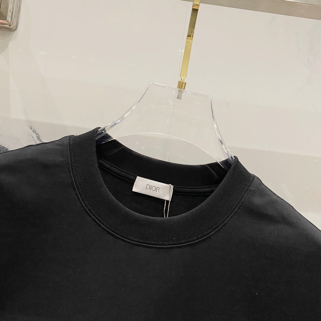 Christian Dior 25SS 320g Brushed Logo Cotton T-Shirt – Black & White | XS–L