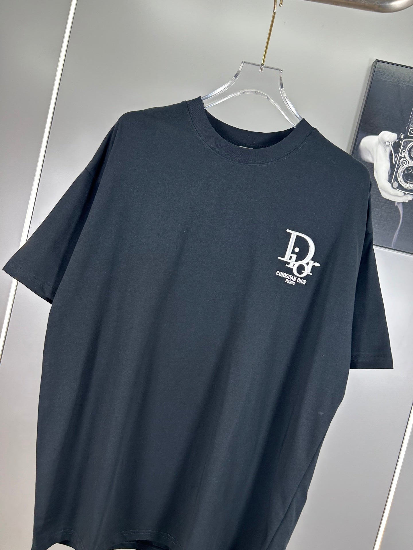 Christian Dior 25SS 320g Brushed Logo Cotton T-Shirt – Black & White | XS–L