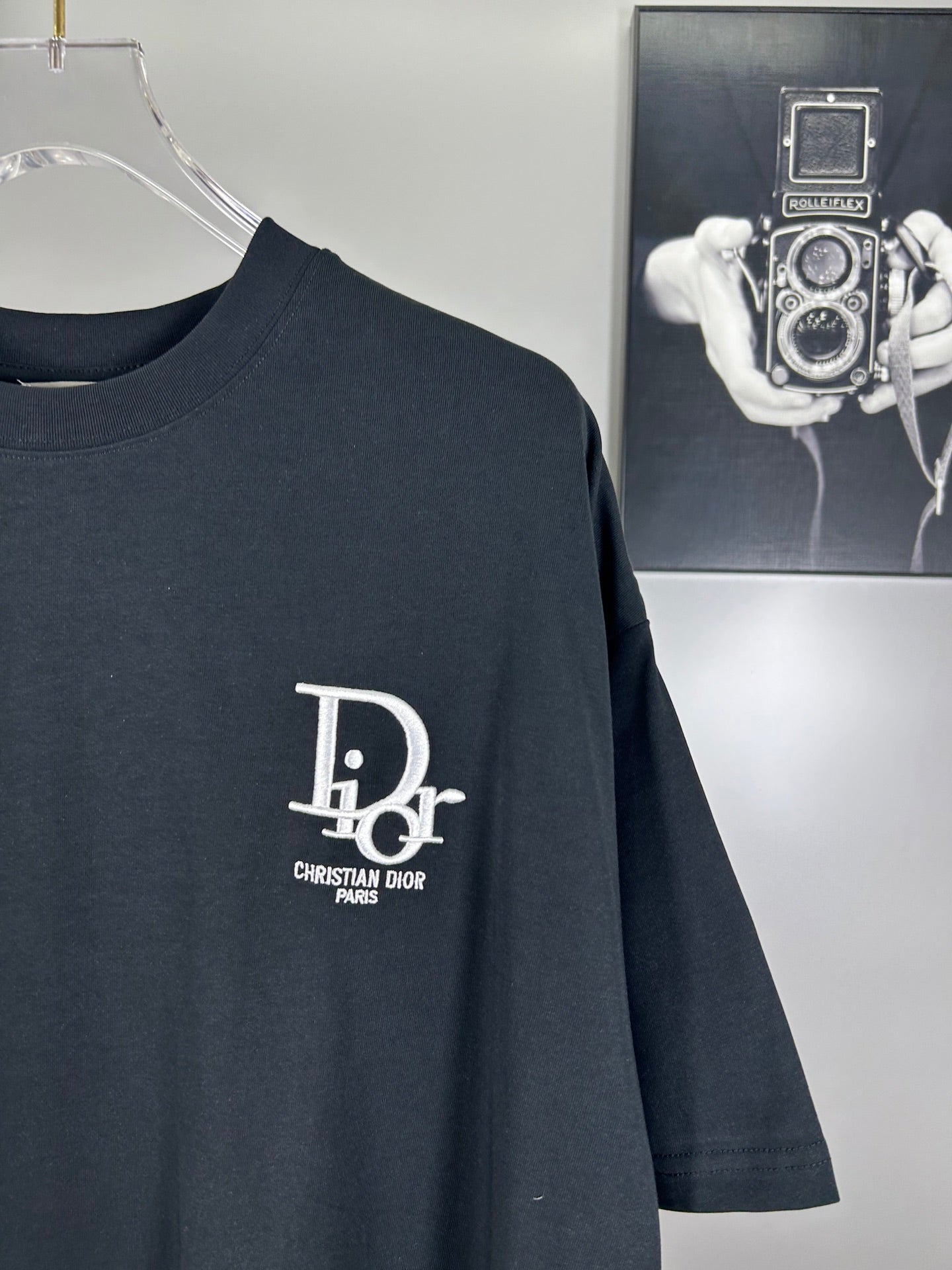 Christian Dior 25SS 320g Brushed Logo Cotton T-Shirt – Black & White | XS–L