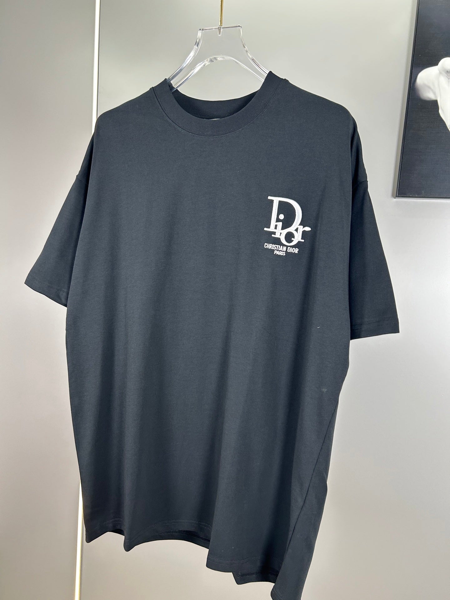 Christian Dior 25SS 320g Brushed Logo Cotton T-Shirt – Black & White | XS–L