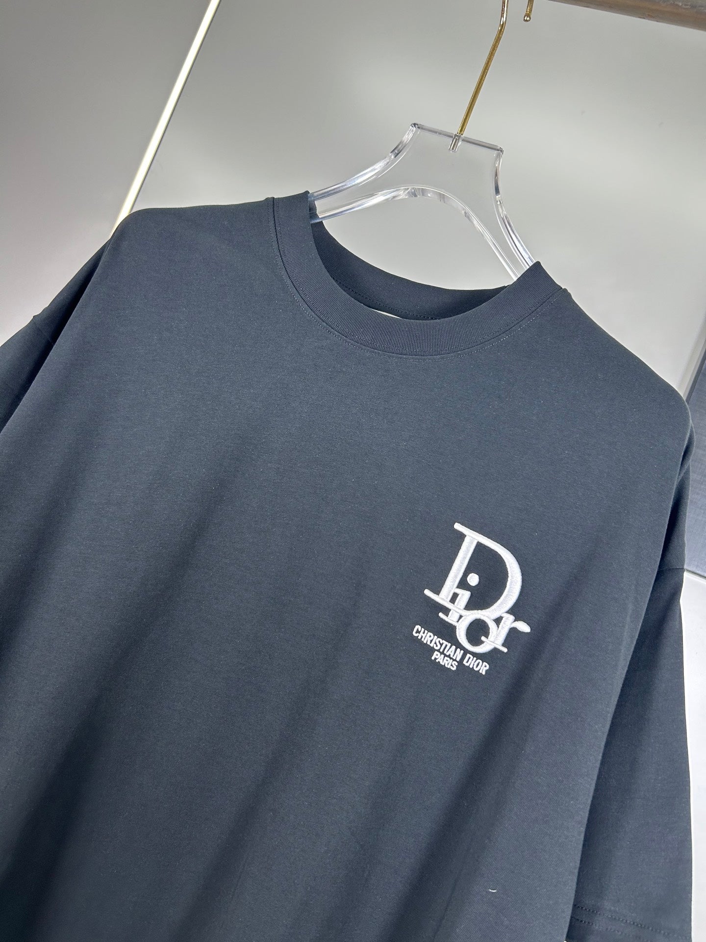 Christian Dior 25SS 320g Brushed Logo Cotton T-Shirt – Black & White | XS–L