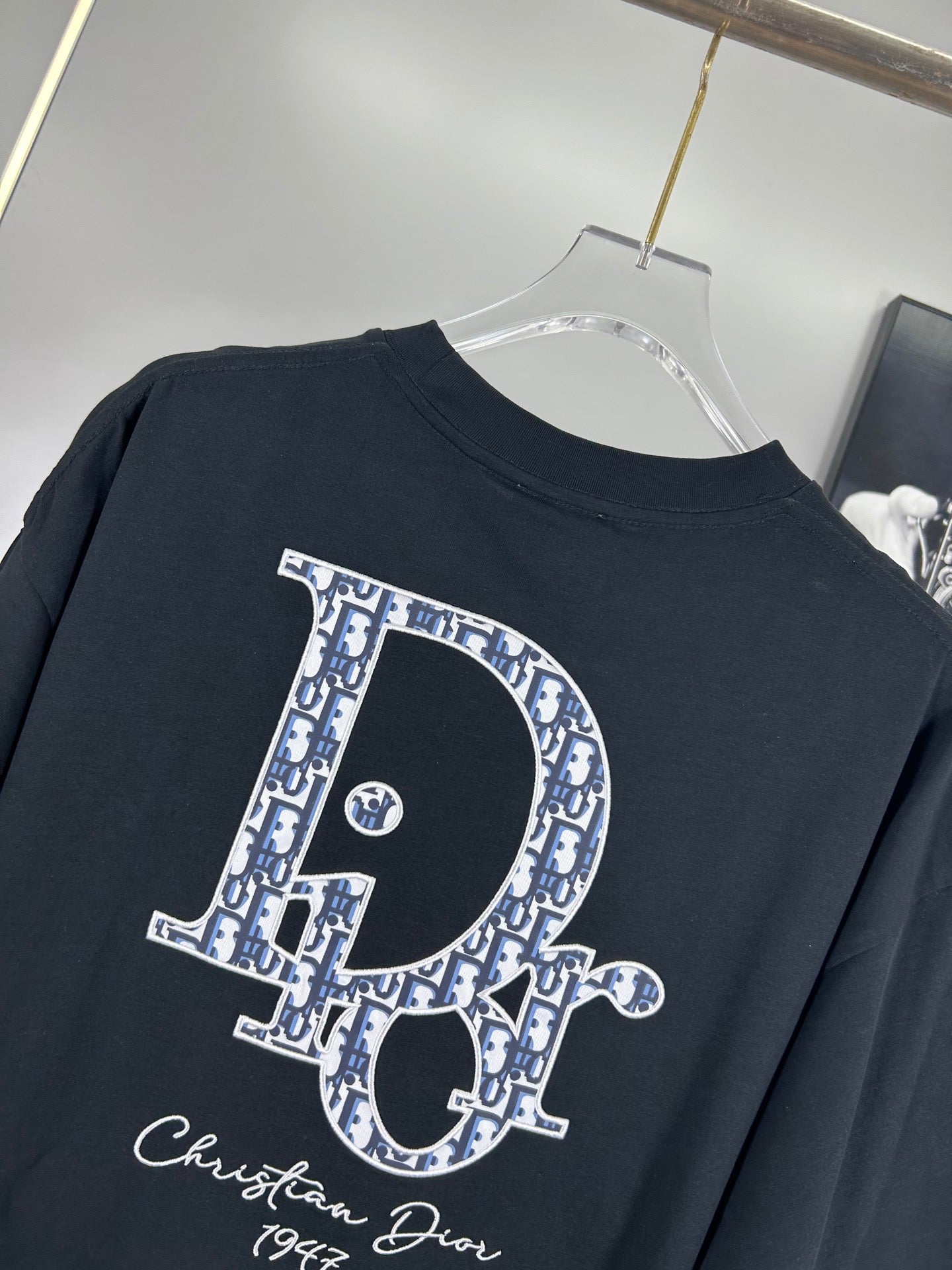 Christian Dior 25SS 320g Brushed Logo Cotton T-Shirt – Black & White | XS–L