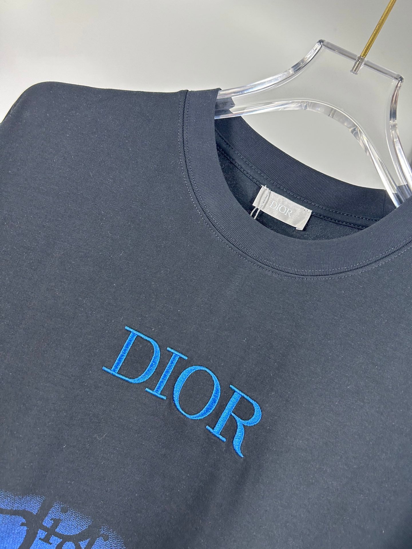 Christian Dior 25SS Early Spring Color-Block Embroidered Logo T-Shirt | XS–L