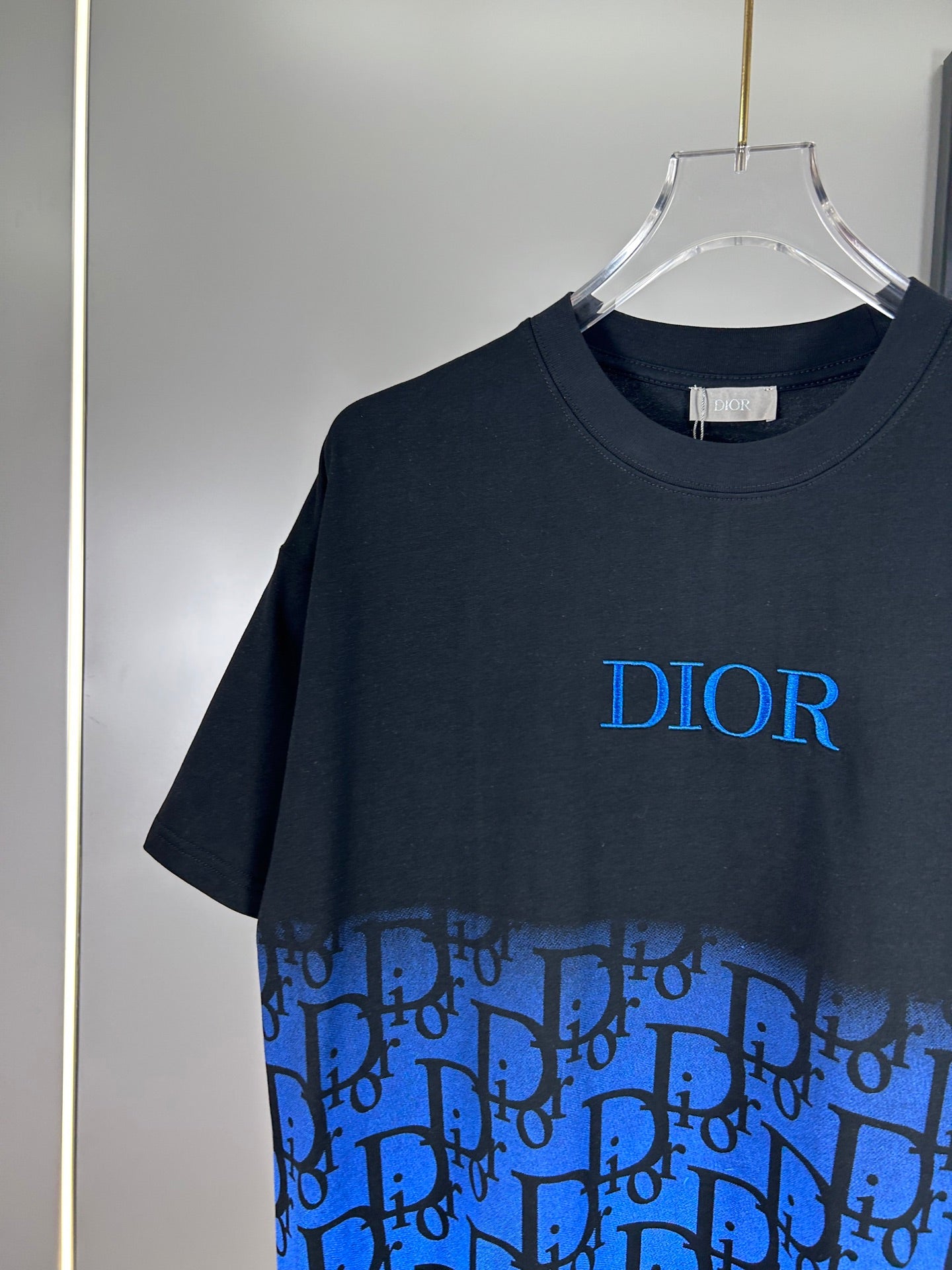 Christian Dior 25SS Early Spring Color-Block Embroidered Logo T-Shirt | XS–L