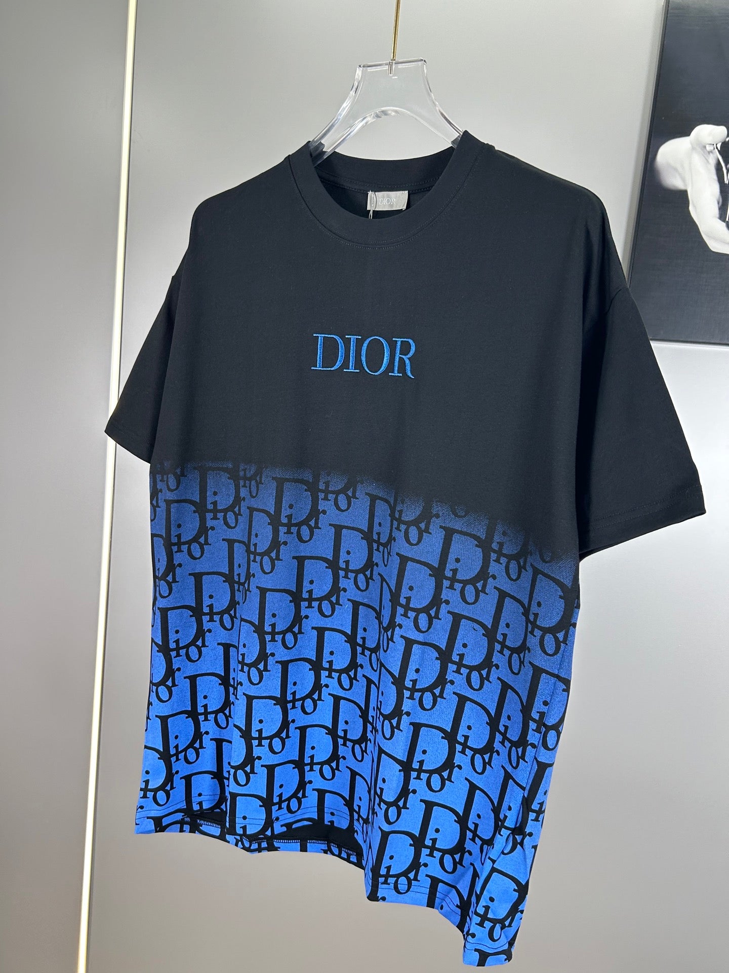 Christian Dior 25SS Early Spring Color-Block Embroidered Logo T-Shirt | XS–L