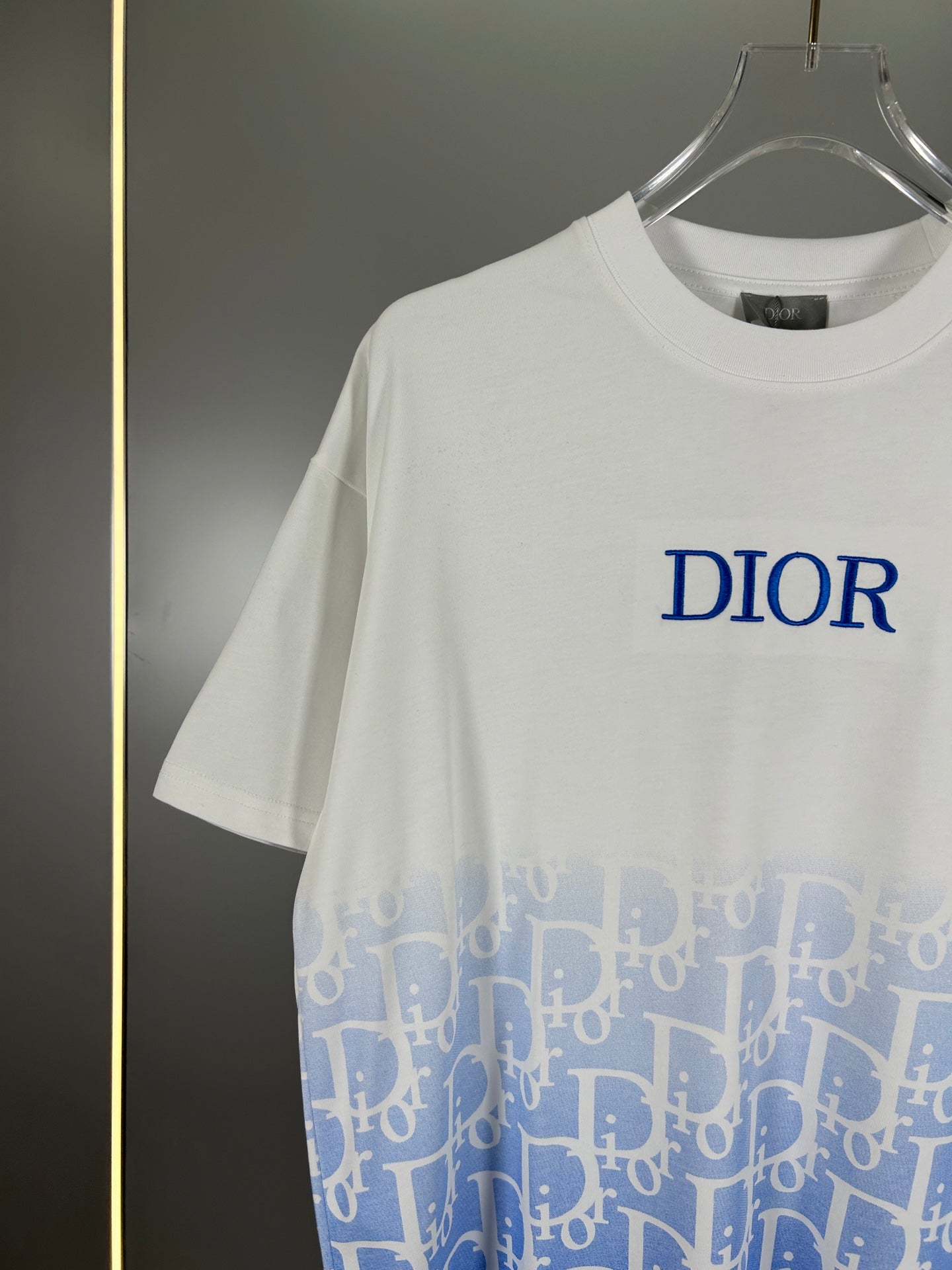 Christian Dior 25SS Early Spring Color-Block Embroidered Logo T-Shirt | XS–L