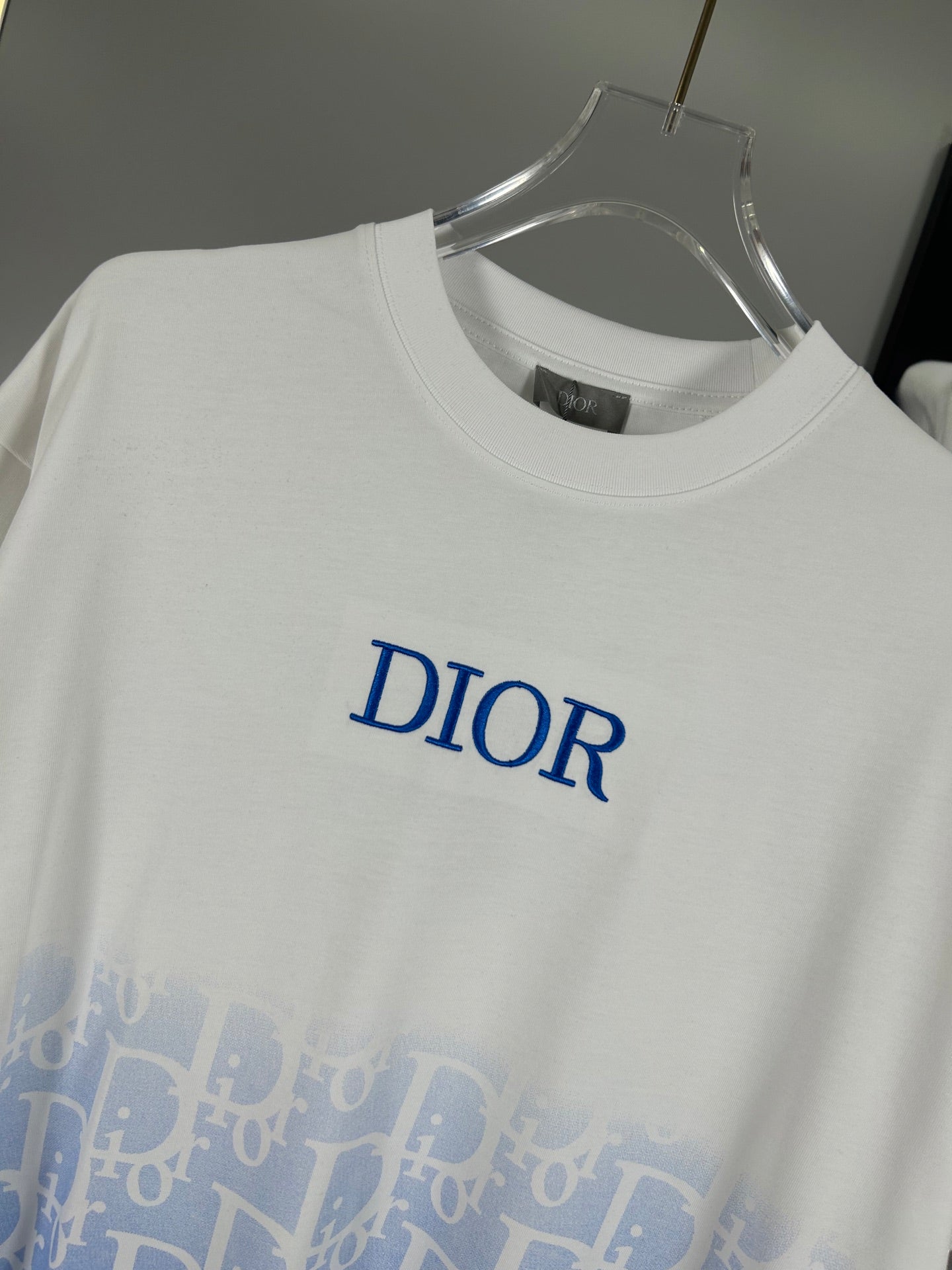 Christian Dior 25SS Early Spring Color-Block Embroidered Logo T-Shirt | XS–L