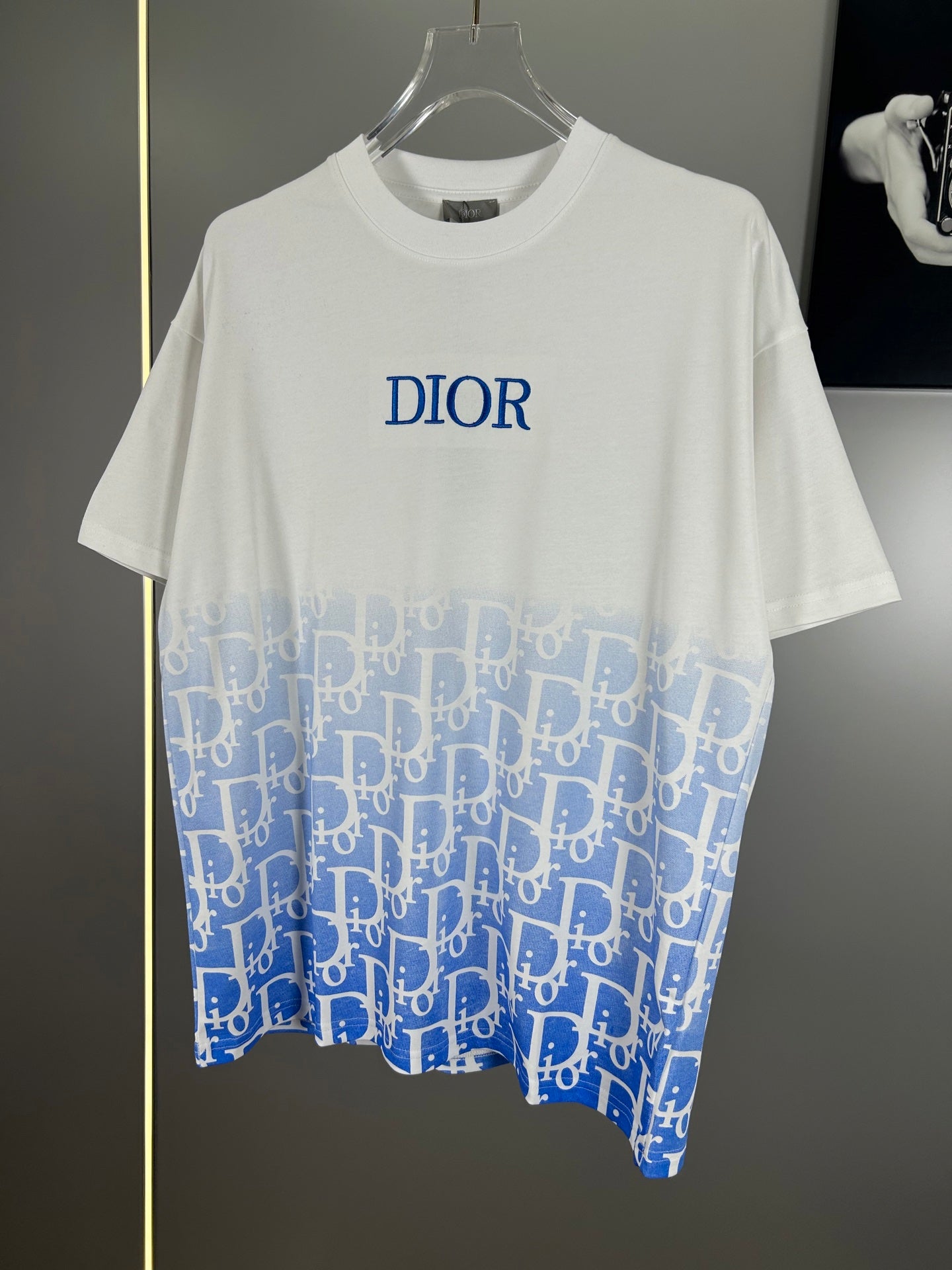 Christian Dior 25SS Early Spring Color-Block Embroidered Logo T-Shirt | XS–L
