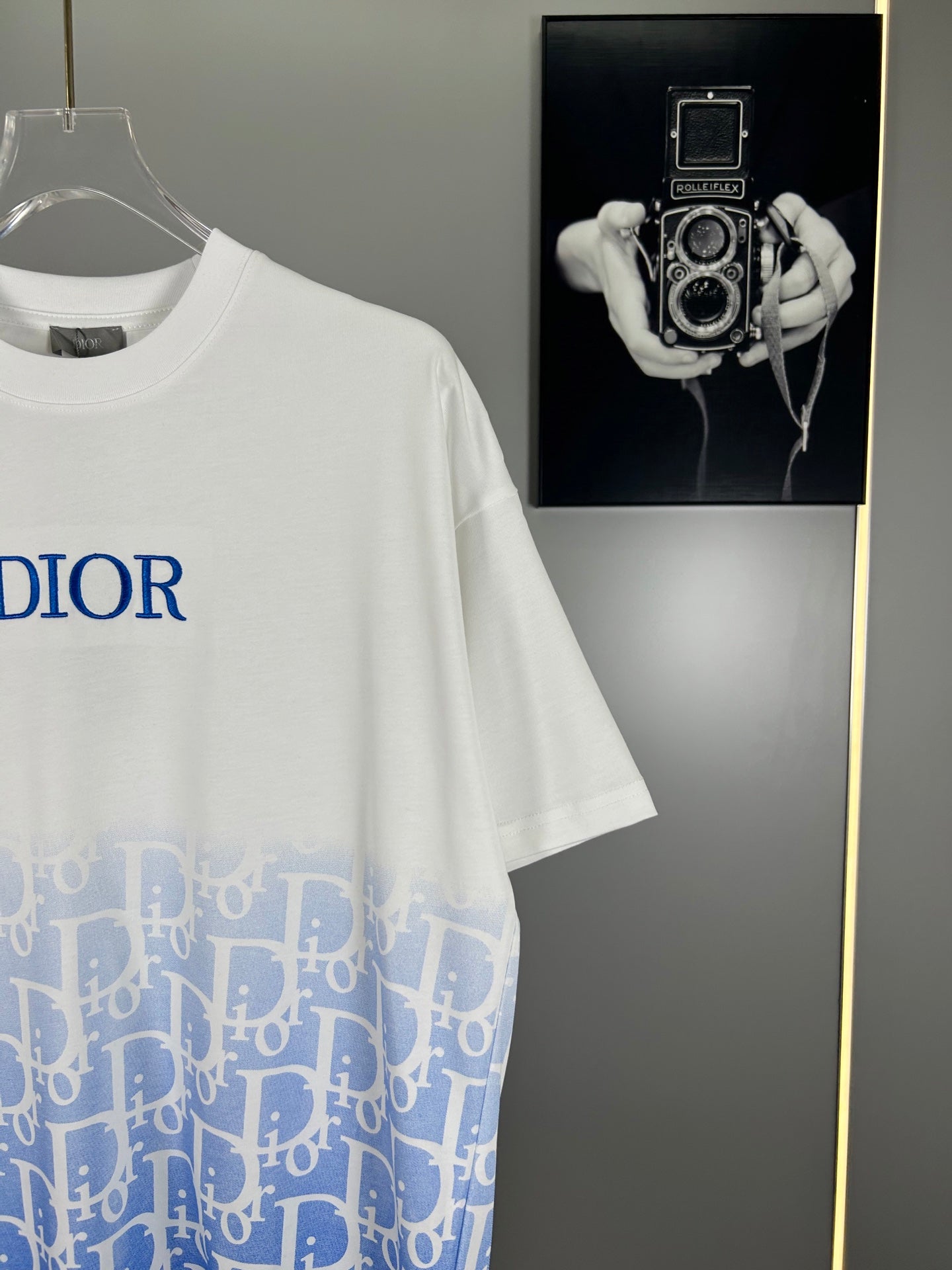 Christian Dior 25SS Early Spring Color-Block Embroidered Logo T-Shirt | XS–L