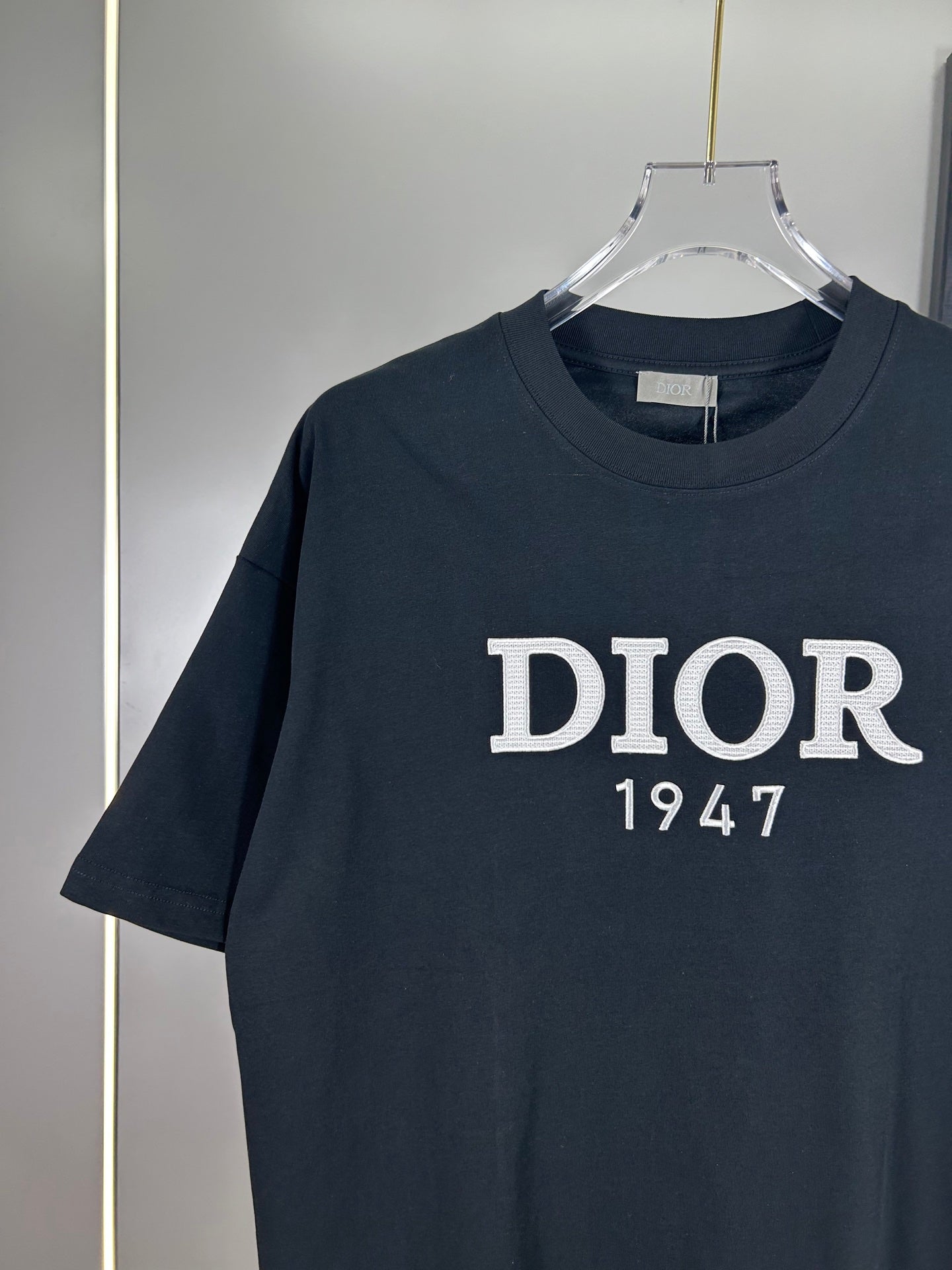 Christian Dior 25SS Early Spring Color-Block Embroidered Logo T-Shirt | XS–L