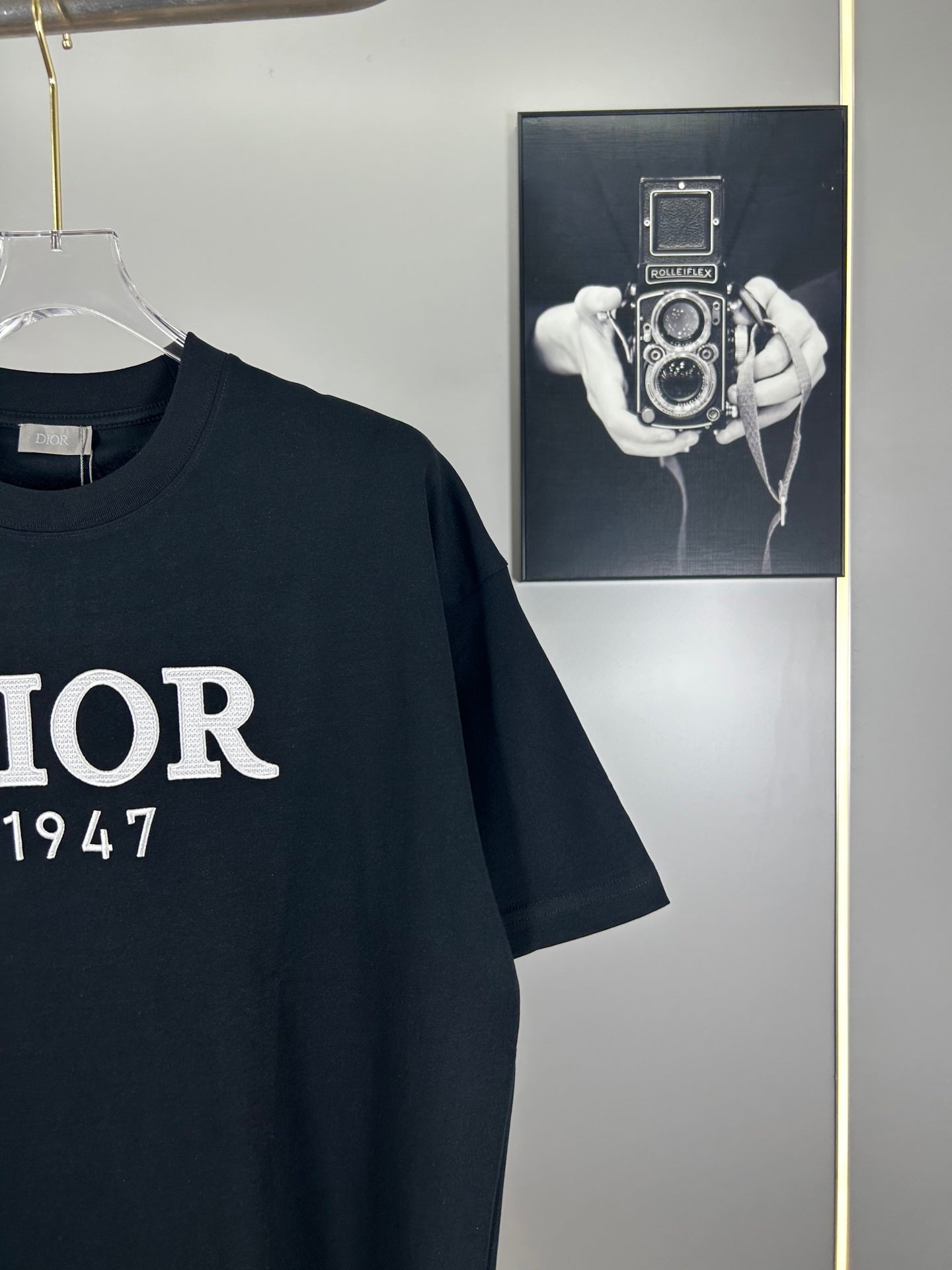 Christian Dior 25SS Early Spring Color-Block Embroidered Logo T-Shirt | XS–L