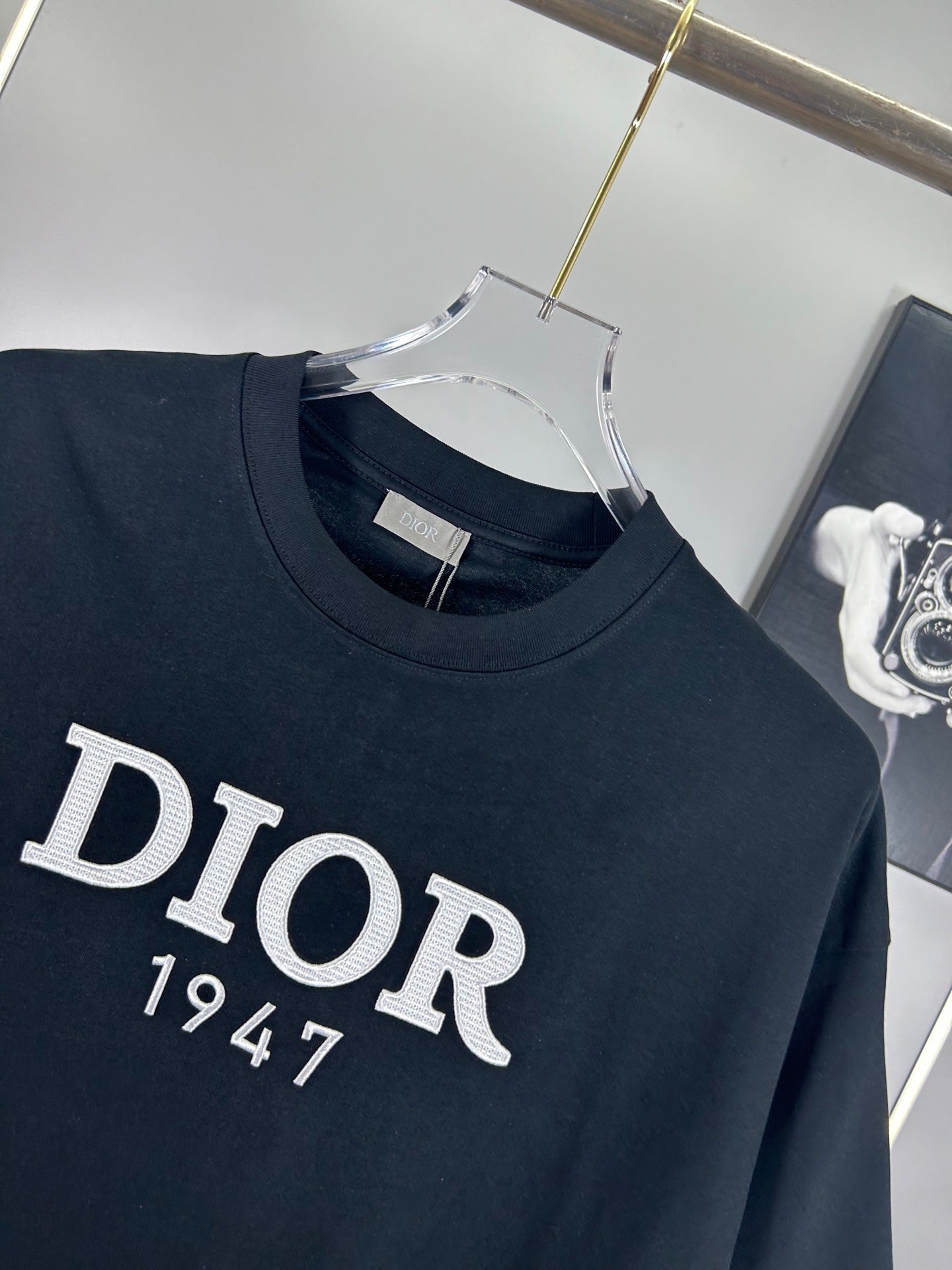 Christian Dior 25SS Early Spring Color-Block Embroidered Logo T-Shirt | XS–L