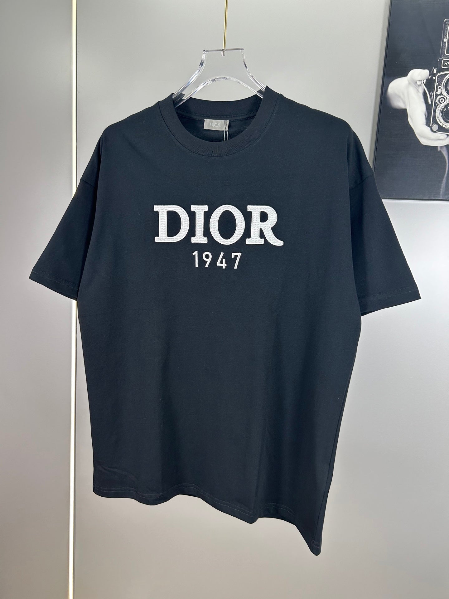 Christian Dior 25SS Early Spring Color-Block Embroidered Logo T-Shirt | XS–L