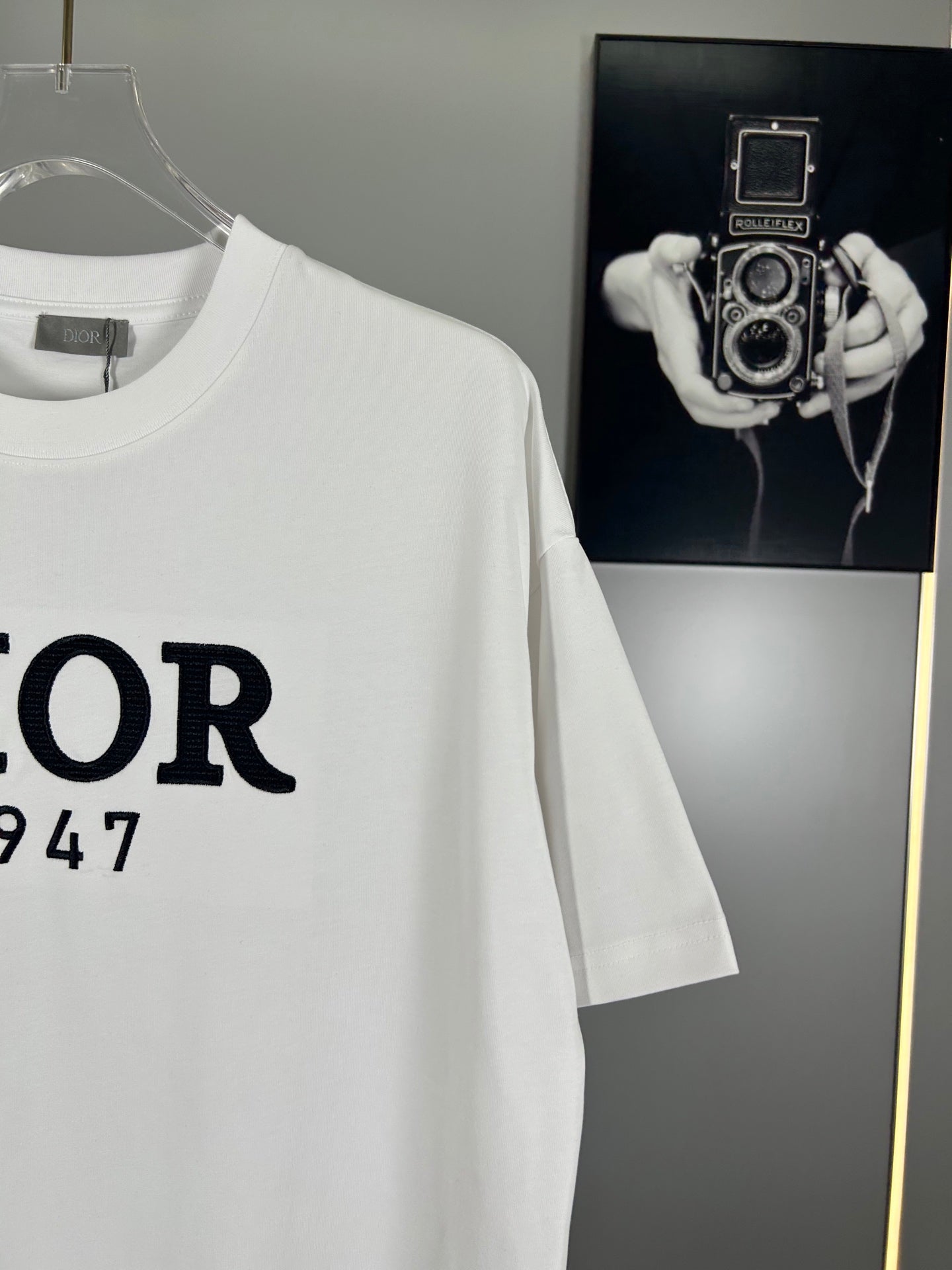 Christian Dior 25SS Early Spring Color-Block Embroidered Logo T-Shirt | XS–L