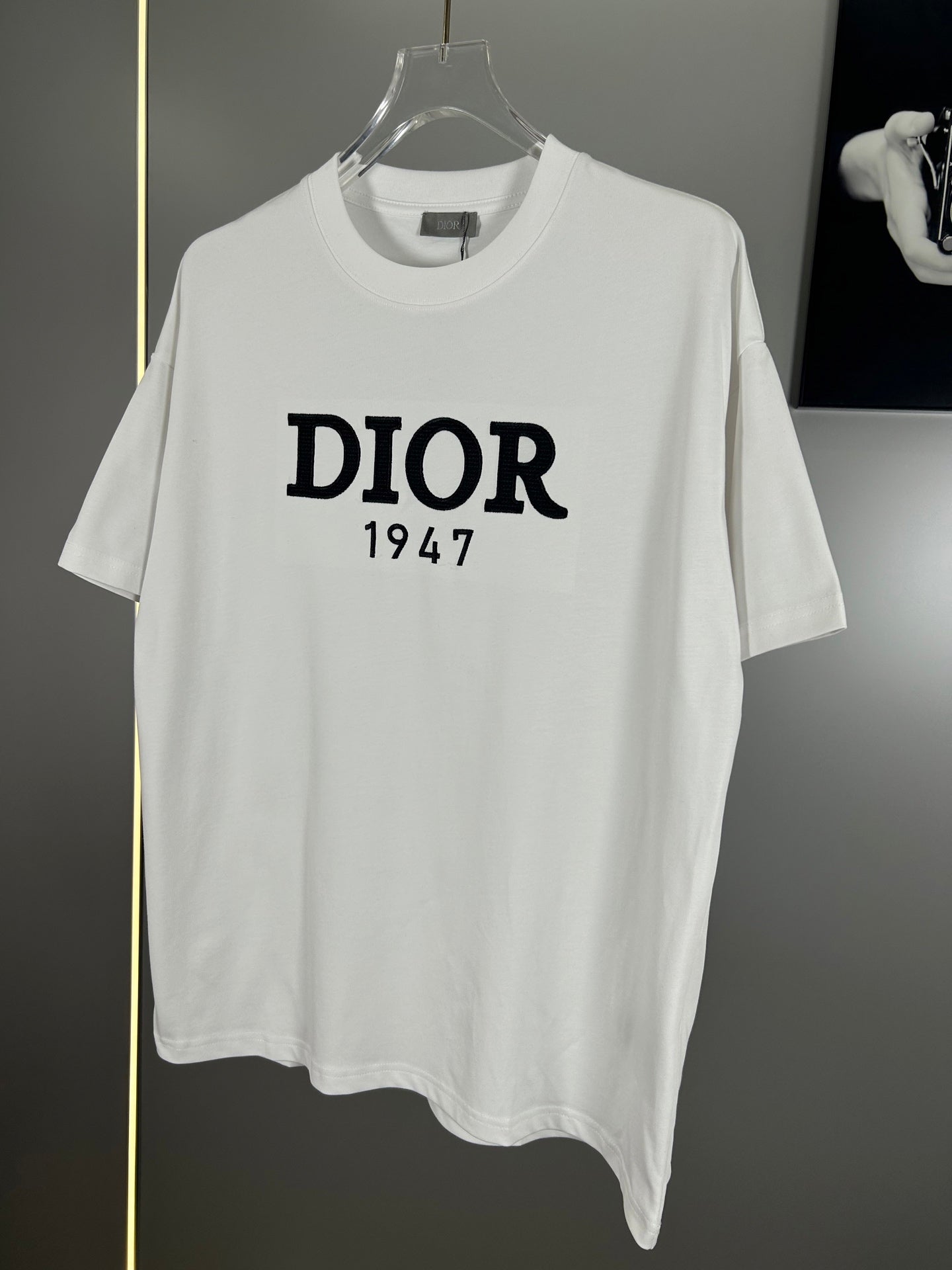 Christian Dior 25SS Early Spring Color-Block Embroidered Logo T-Shirt | XS–L