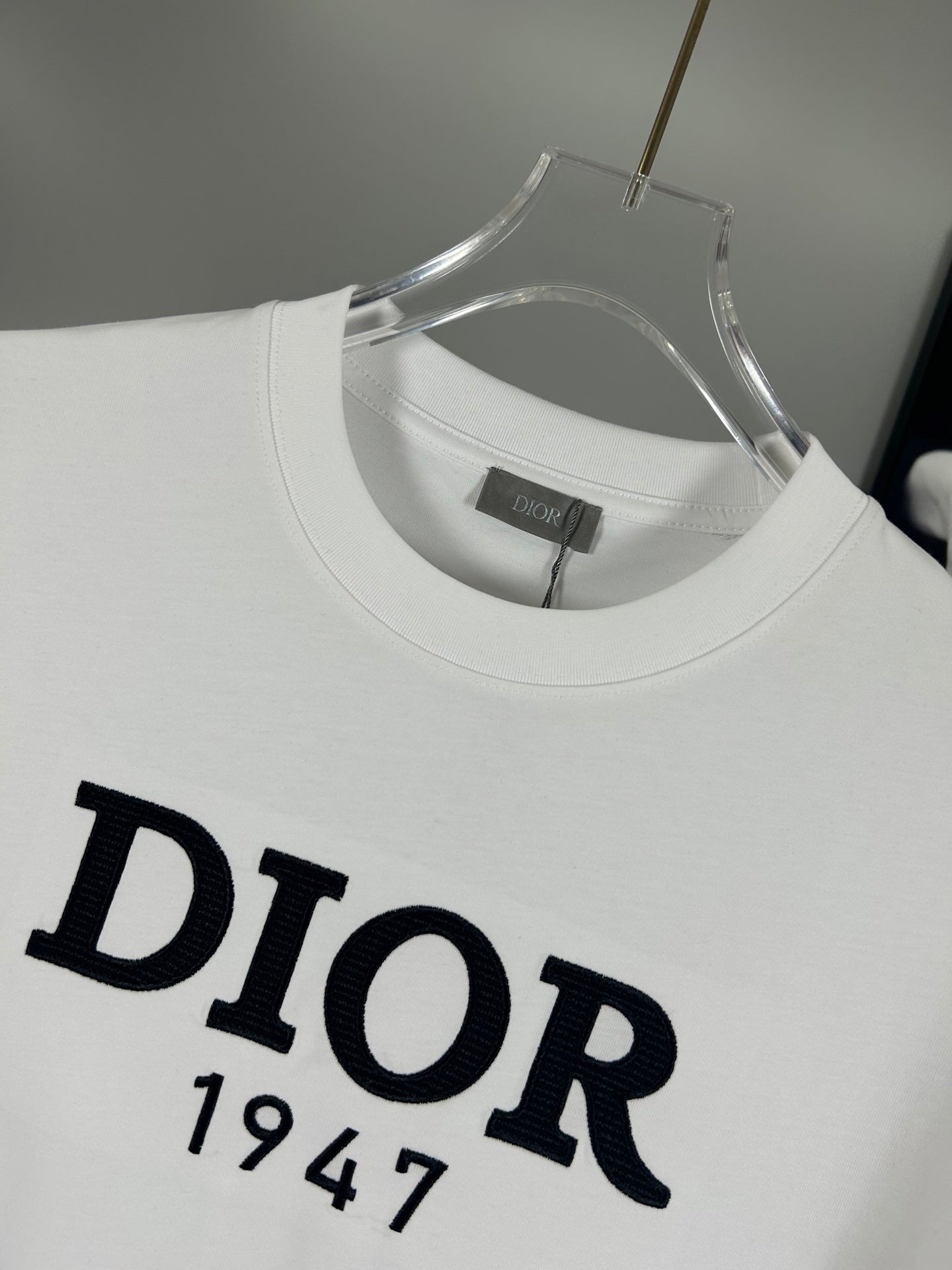 Christian Dior 25SS Early Spring Color-Block Embroidered Logo T-Shirt | XS–L